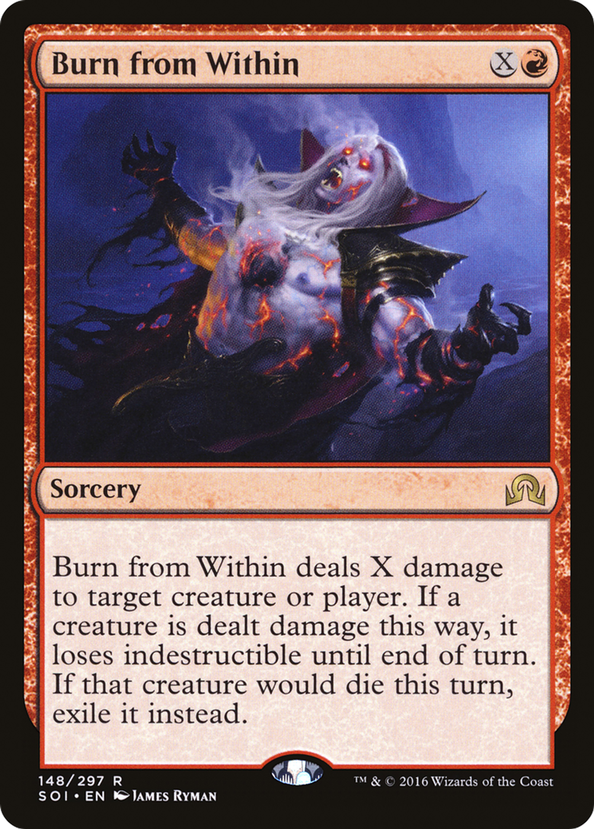 Burn from Within — Shadows over Innistrad — Magic: The Gathering