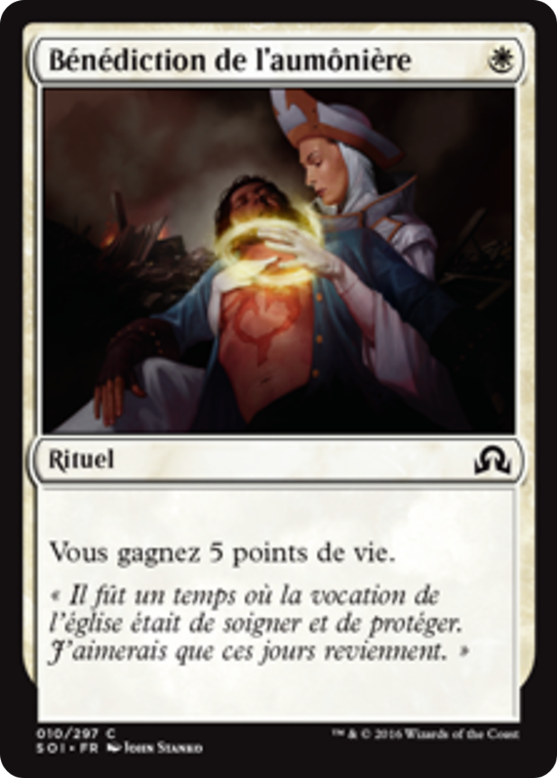Bénédiction de l'aumônière — Shadows over Innistrad — Magic: The Gathering