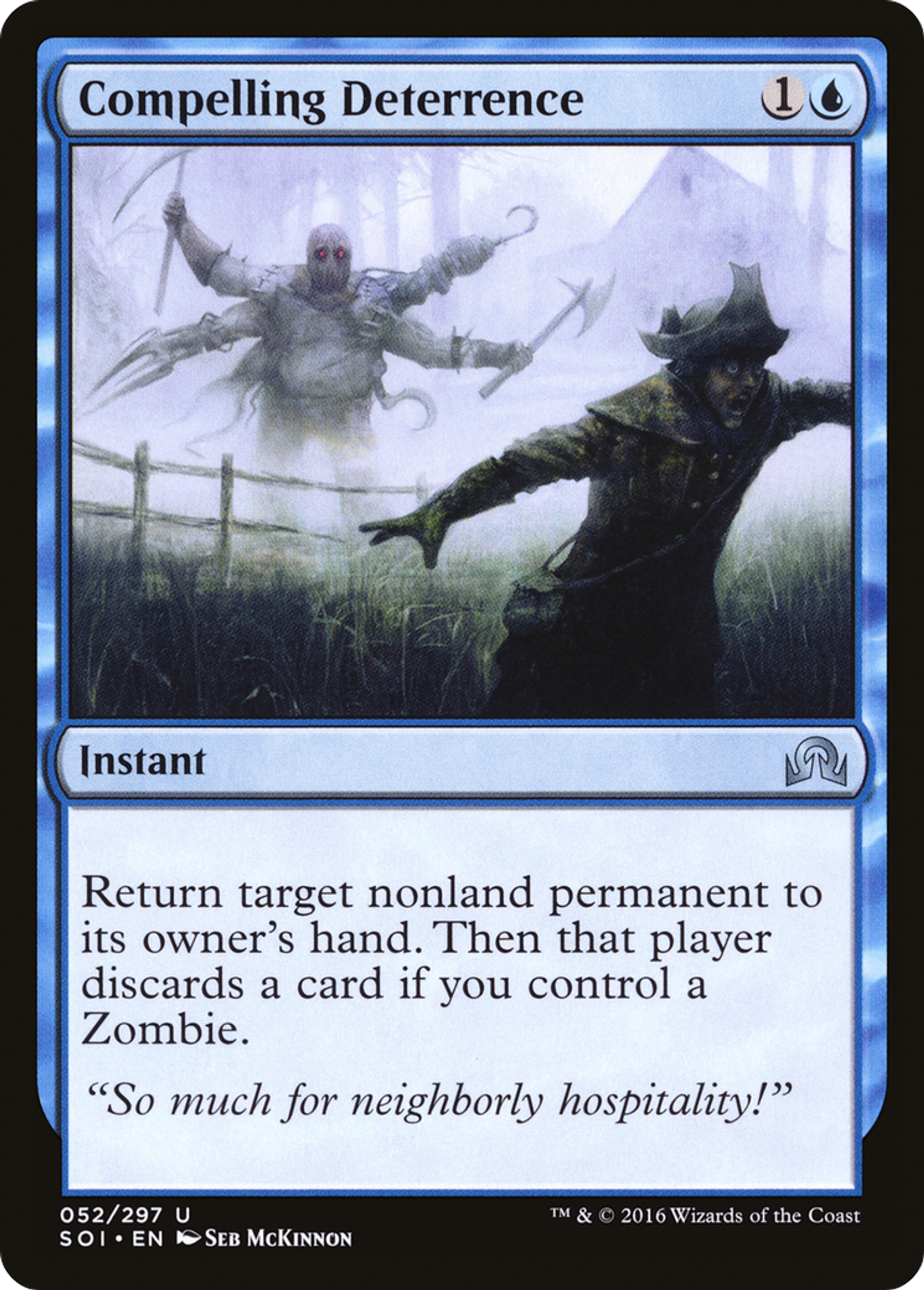 Compelling Deterrence — Shadows over Innistrad — Magic: The Gathering