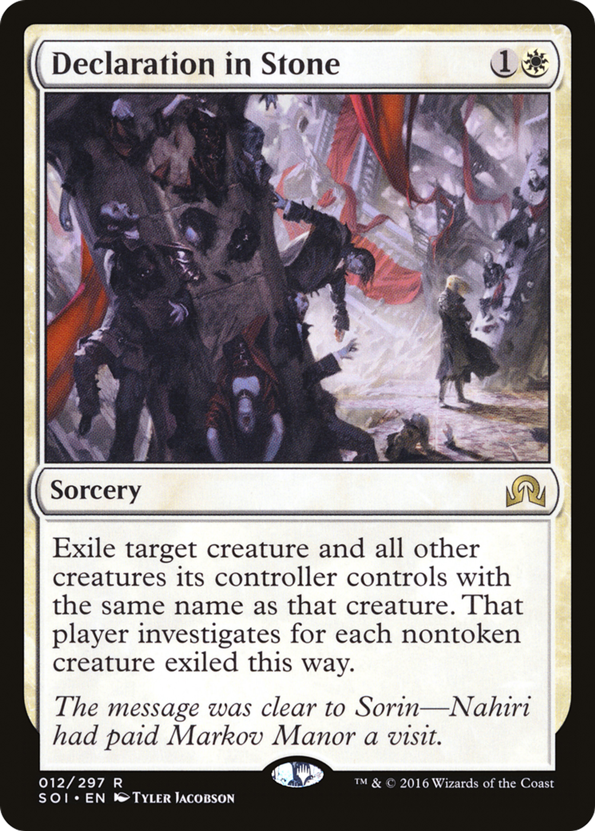 Déclaration dans la pierre — Shadows over Innistrad — Magic: The Gathering