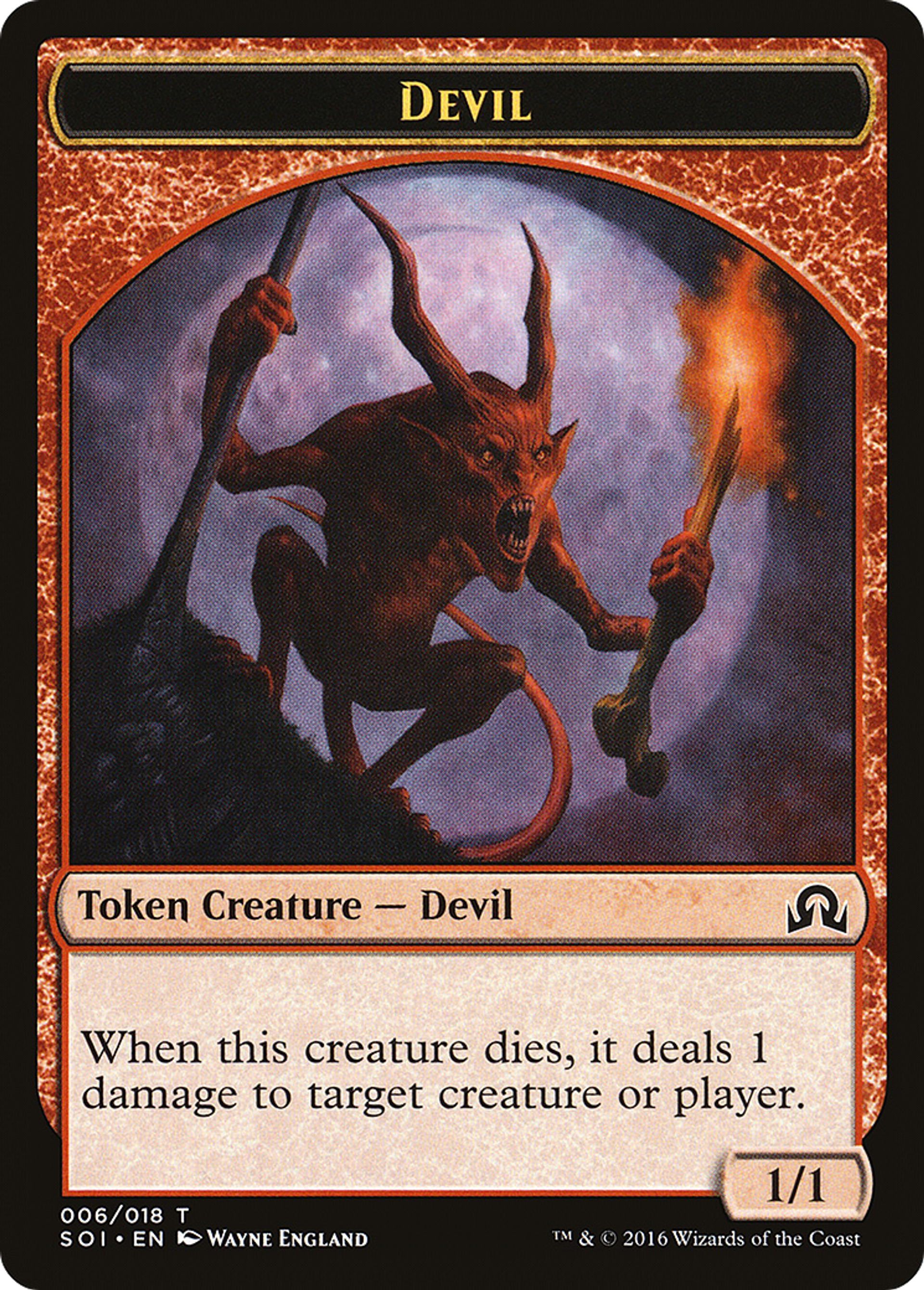 Devil — Shadows over Innistrad — Magic: The Gathering
