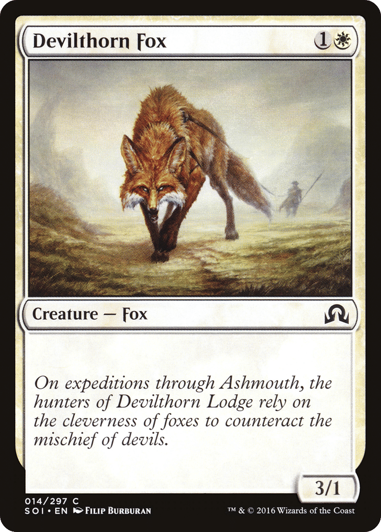 Devilthorn Fox — Shadows over Innistrad — Magic: The Gathering