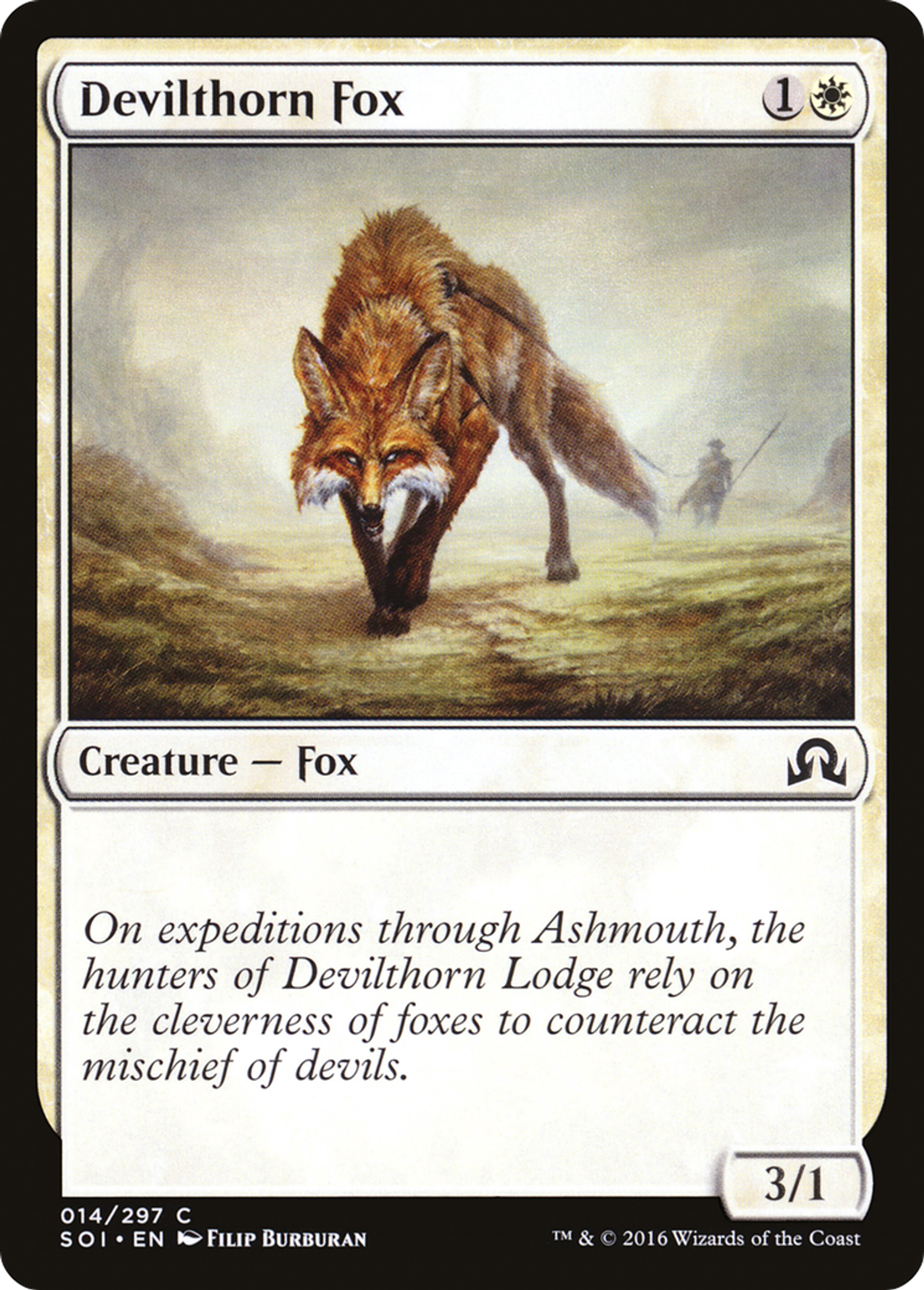 Devilthorn Fox — Shadows over Innistrad — Magic: The Gathering