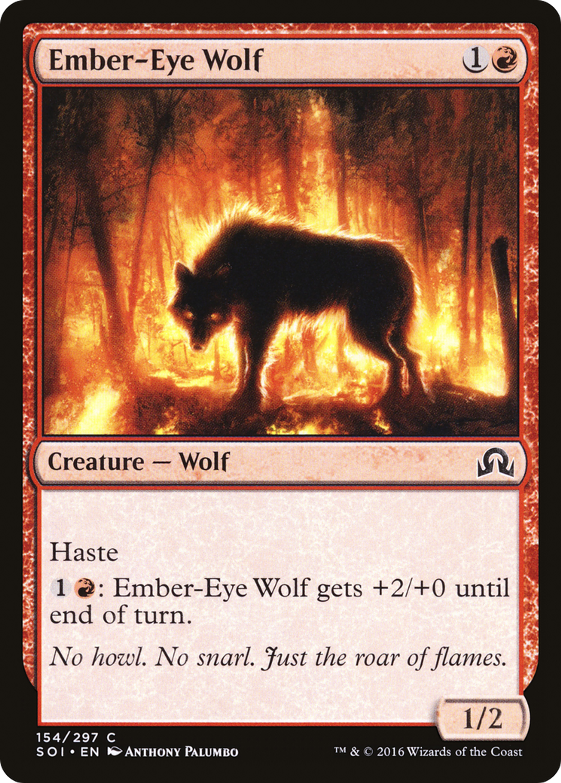 Ember-Eye Wolf — Shadows over Innistrad — Magic: The Gathering