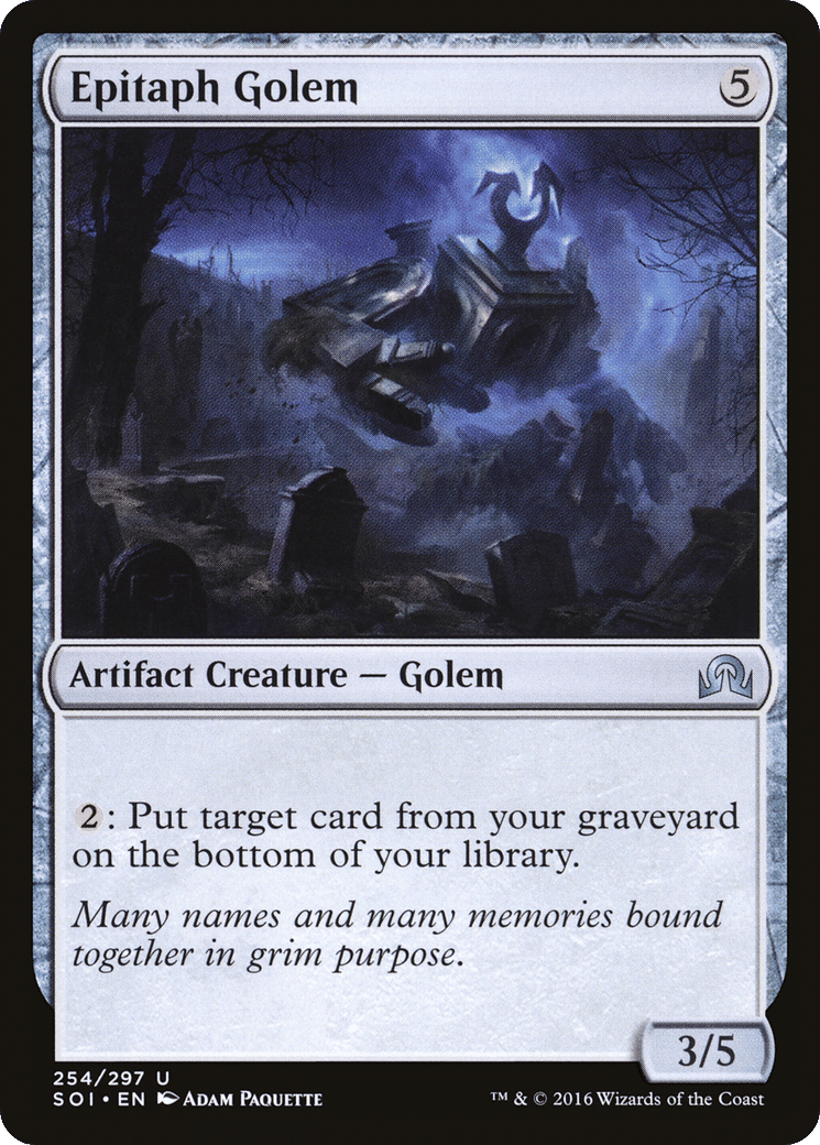 Epitaph Golem — Shadows over Innistrad — Magic: The Gathering