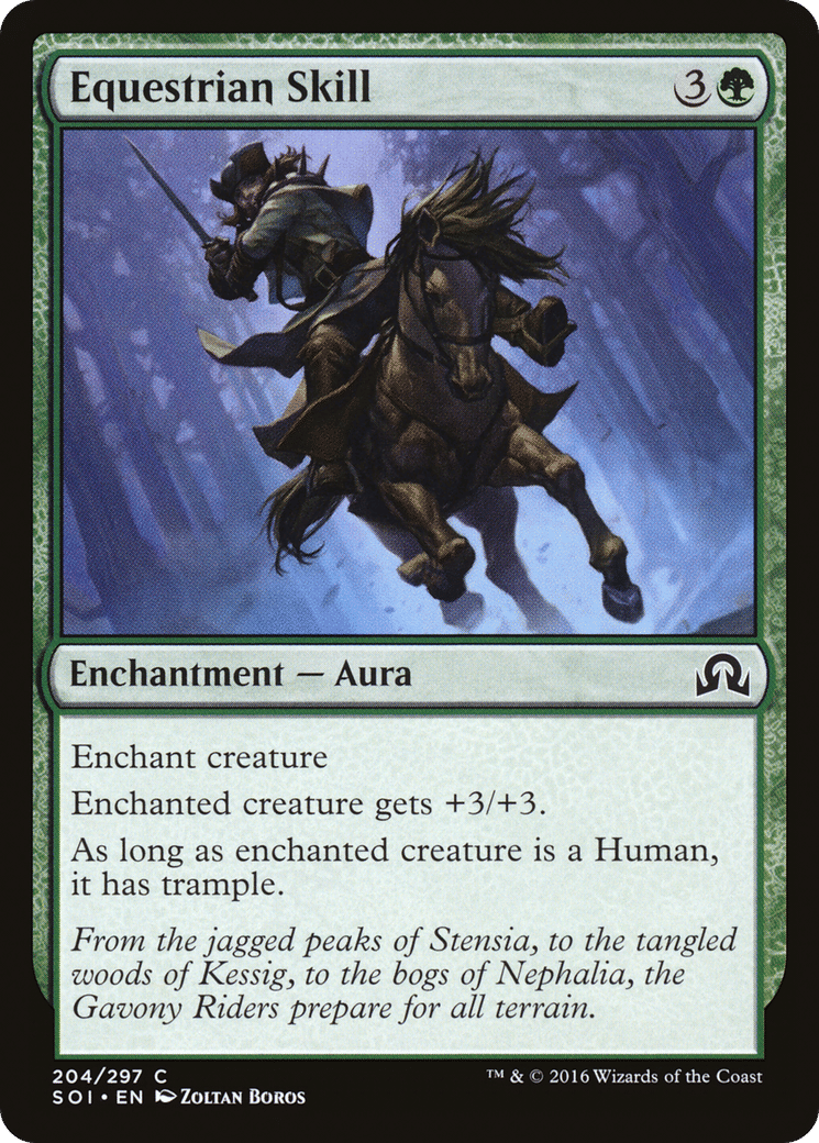 Equestrian Skill — Shadows over Innistrad — Magic: The Gathering
