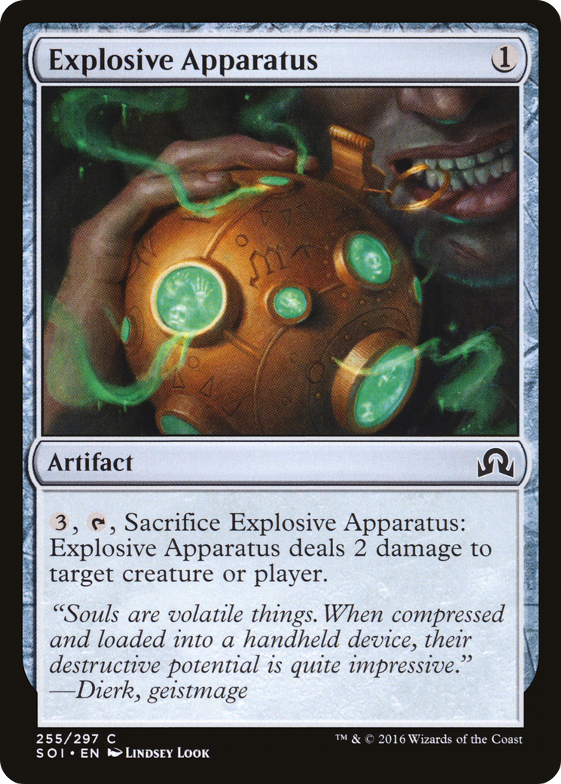 Explosive Apparatus — Shadows over Innistrad — Magic: The Gathering