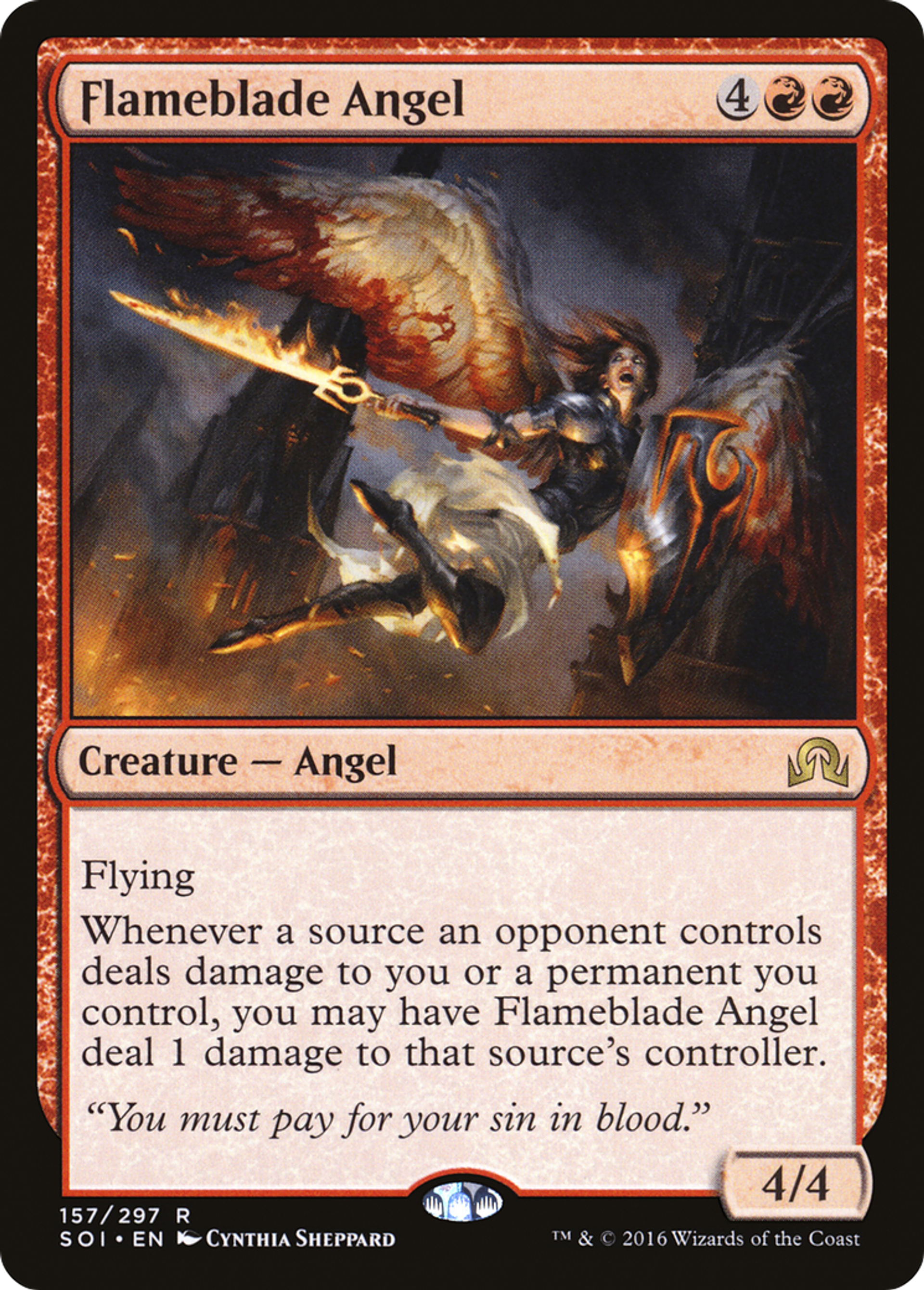 Flameblade Angel — Shadows over Innistrad — Magic: The Gathering