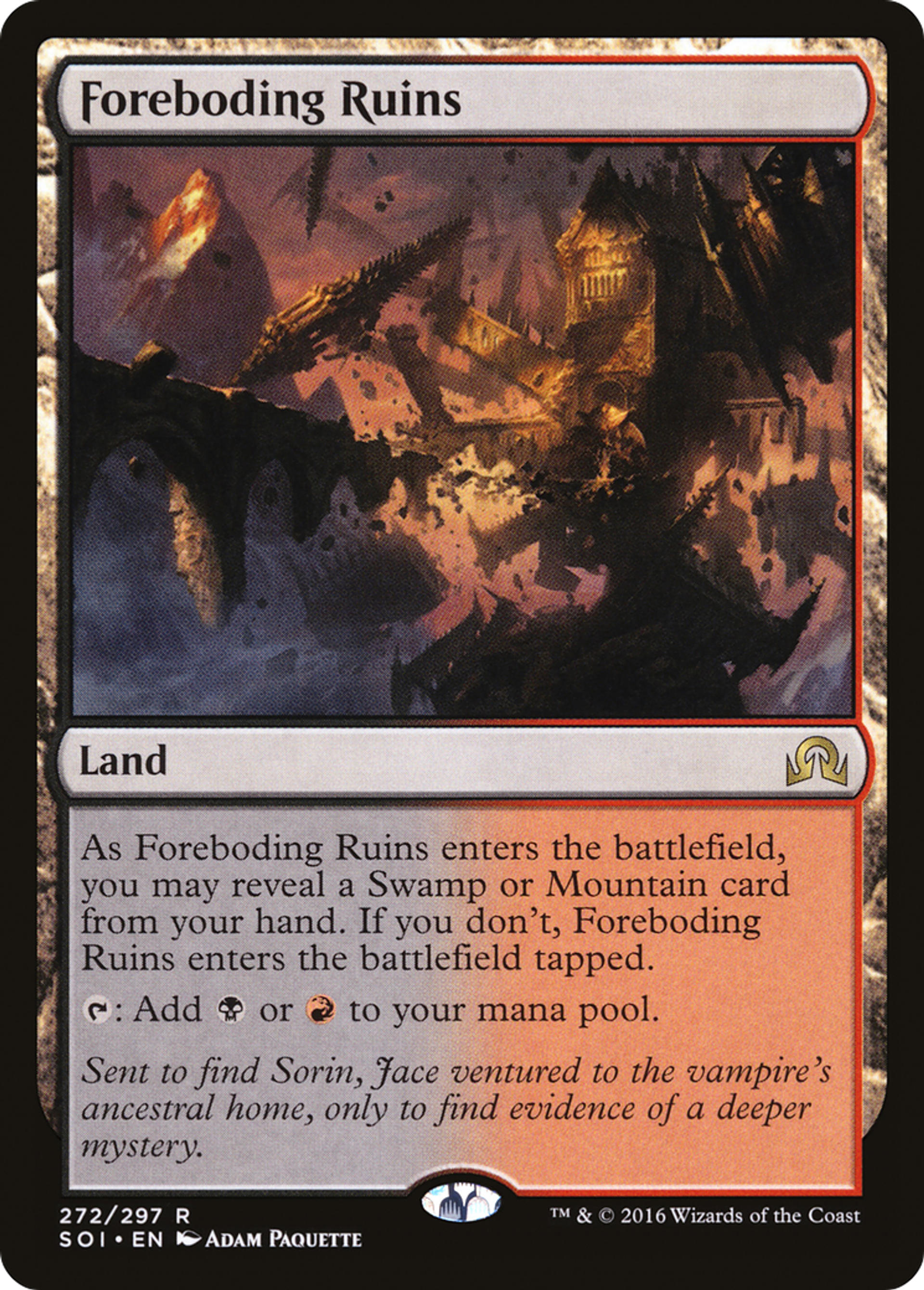 Foreboding Ruins — Shadows over Innistrad — Magic: The Gathering