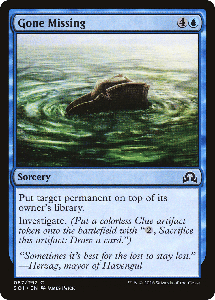 Gone Missing — Shadows over Innistrad — Magic: The Gathering