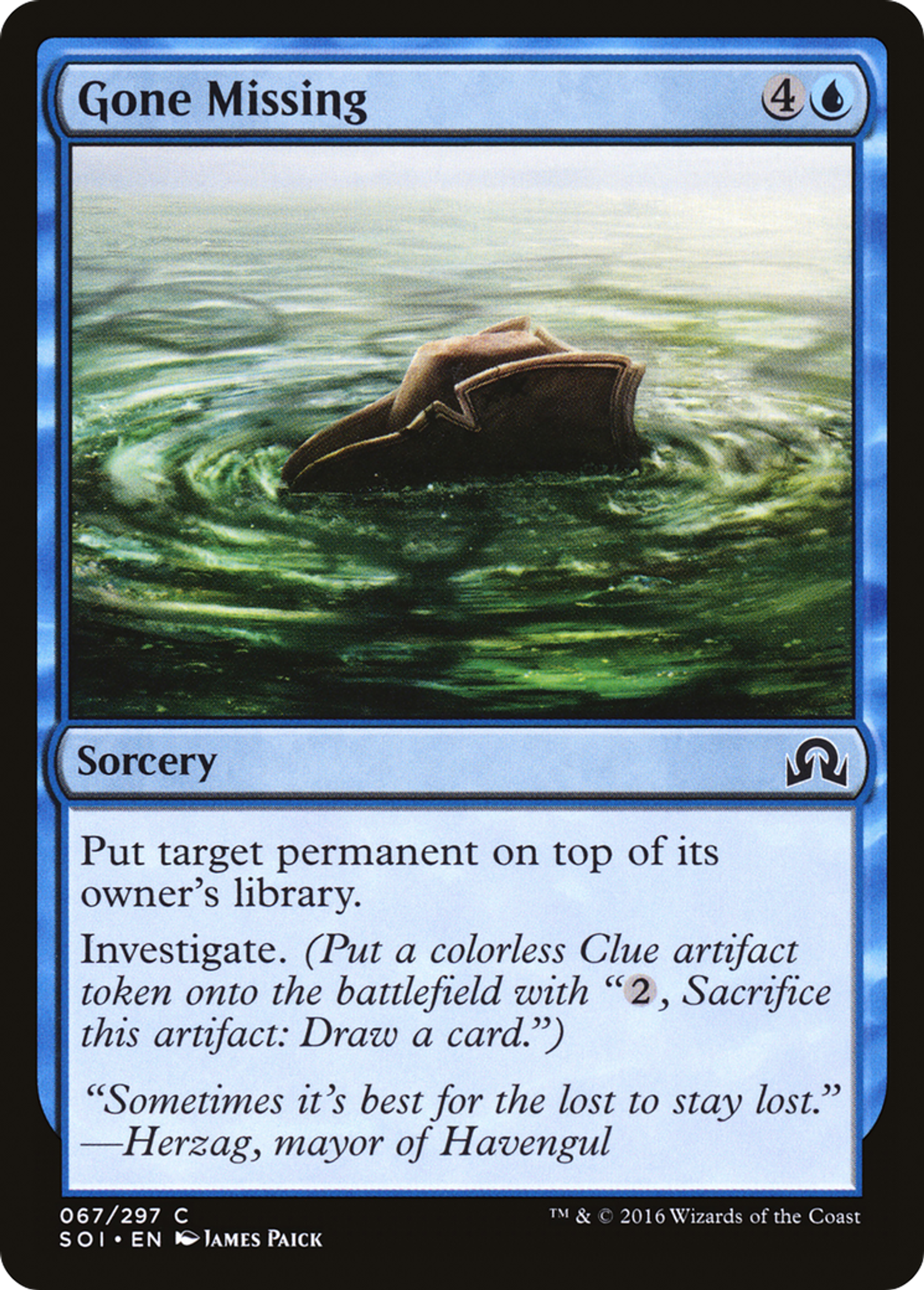 Gone Missing — Shadows over Innistrad — Magic: The Gathering