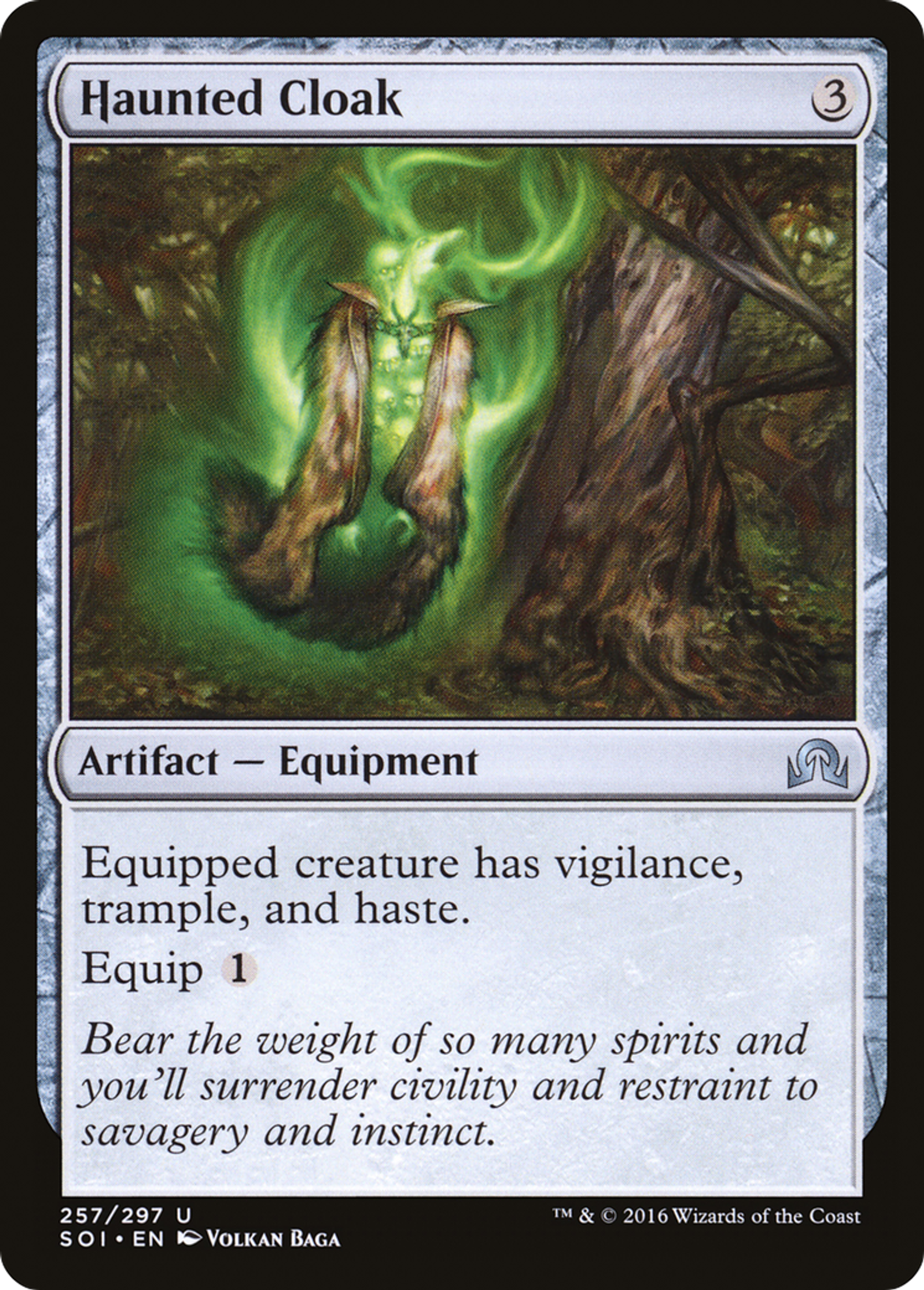 Haunted Cloak — Shadows over Innistrad — Magic: The Gathering