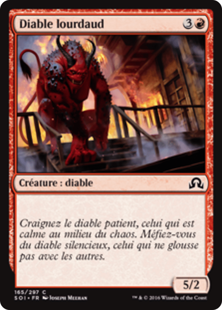 Diable lourdaud — Shadows over Innistrad — Magic: The Gathering