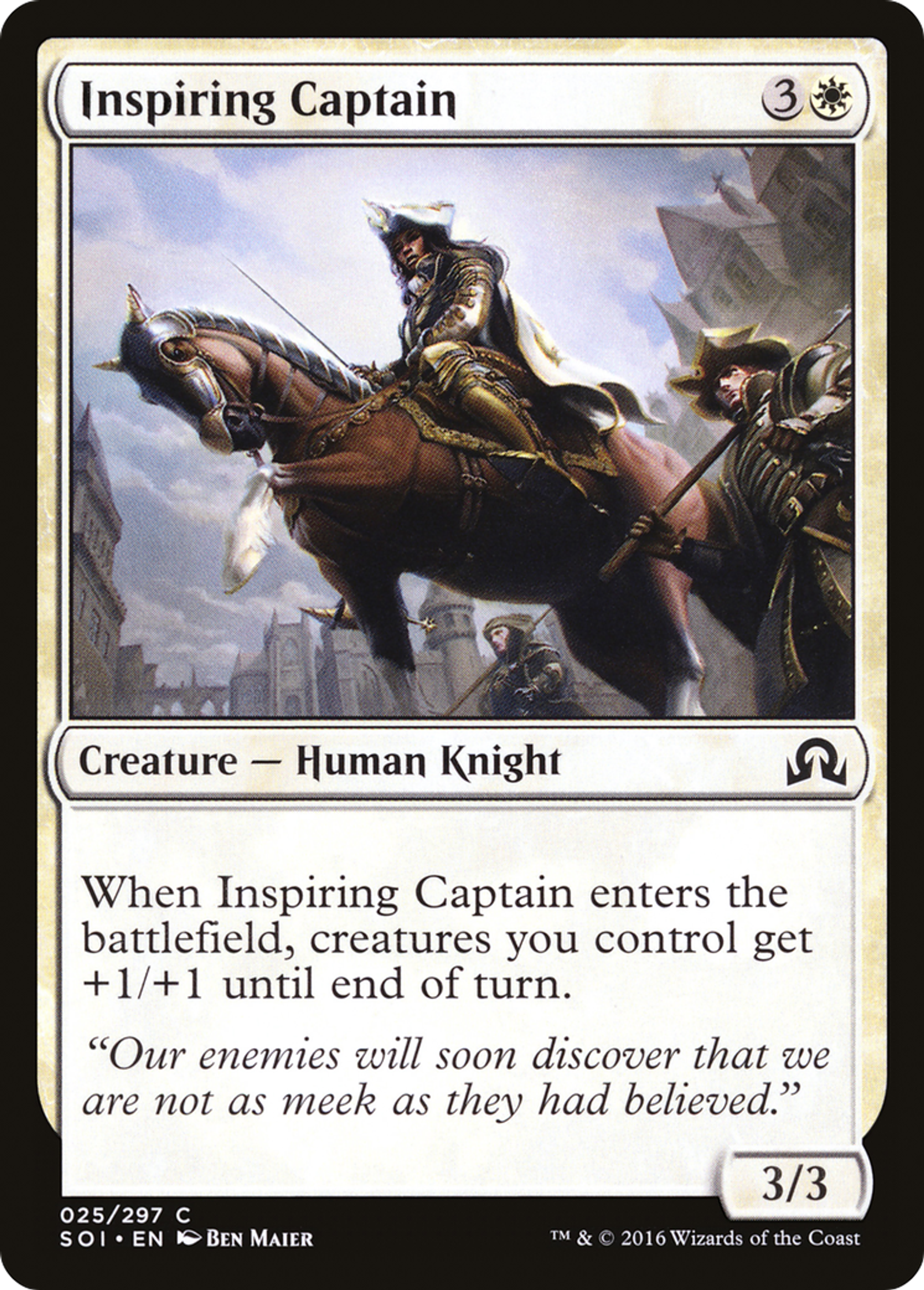 Inspiring Captain — Shadows over Innistrad — Magic: The Gathering