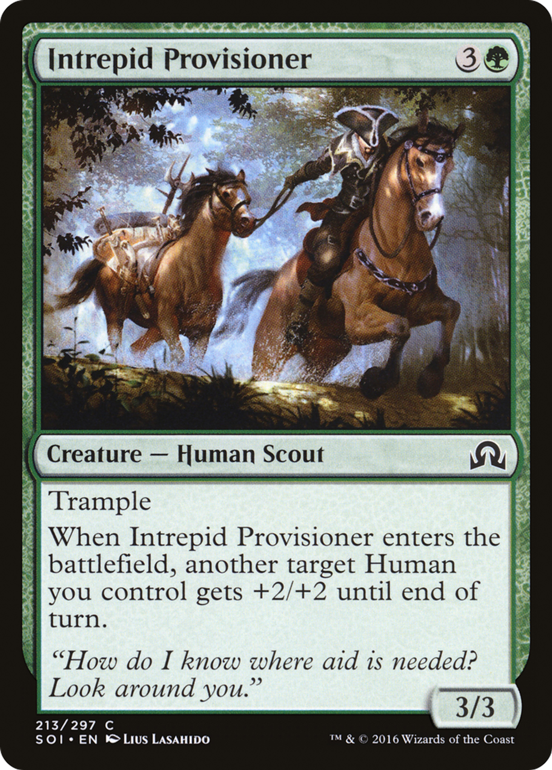 Intrepid Provisioner — Shadows over Innistrad — Magic: The Gathering