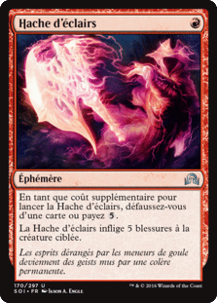 Hache d'éclairs — Shadows over Innistrad — Magic: The Gathering