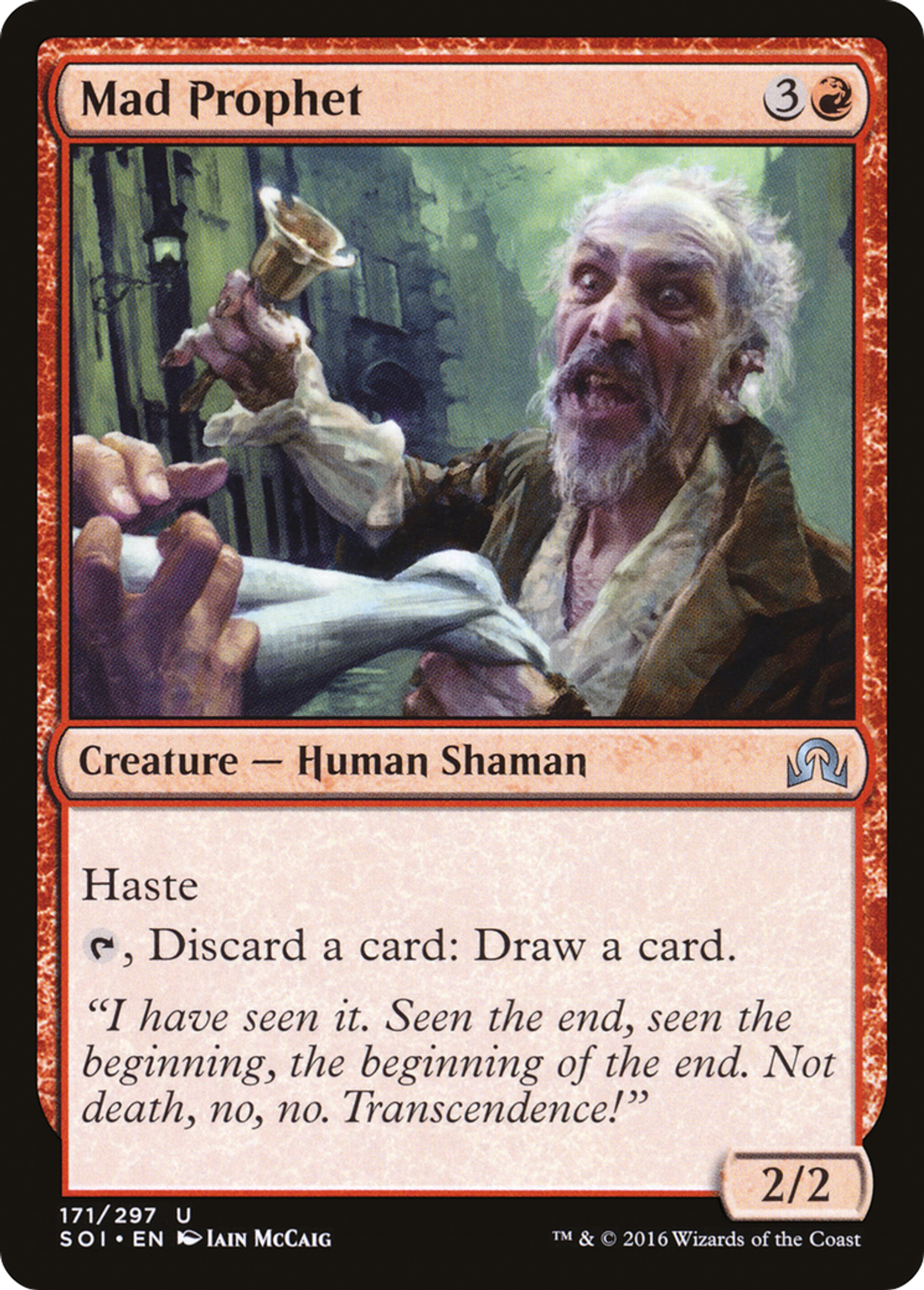 Mad Prophet — Shadows over Innistrad — Magic: The Gathering