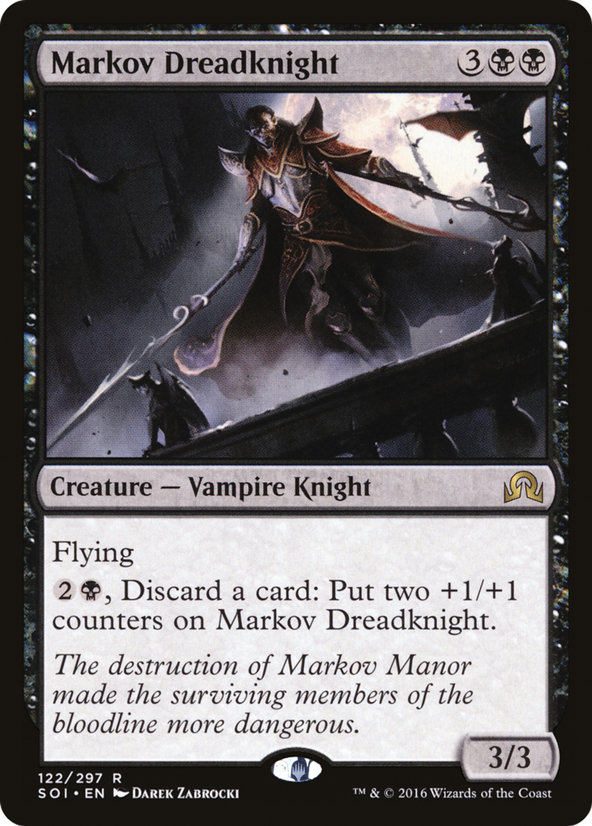Chevalier de l'effroi Markov — Shadows over Innistrad — Magic: The Gathering