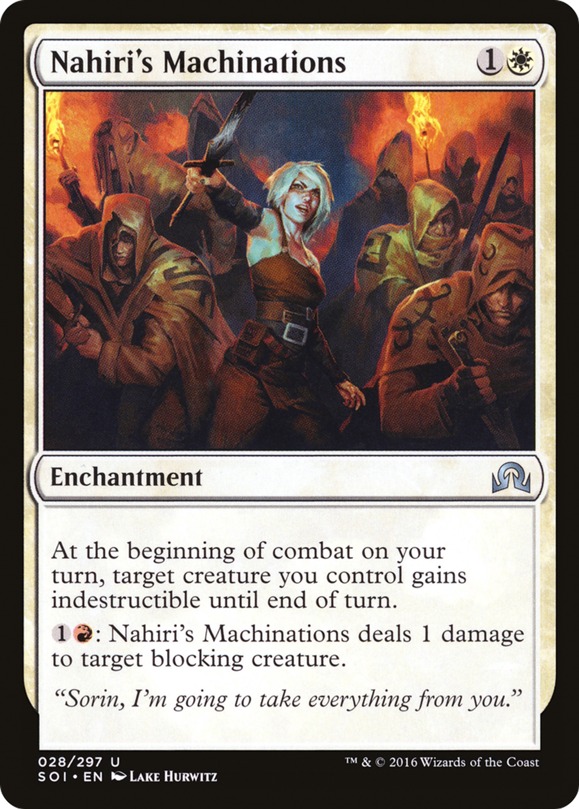 Nahiri's Machinations — Shadows over Innistrad — Magic: The Gathering