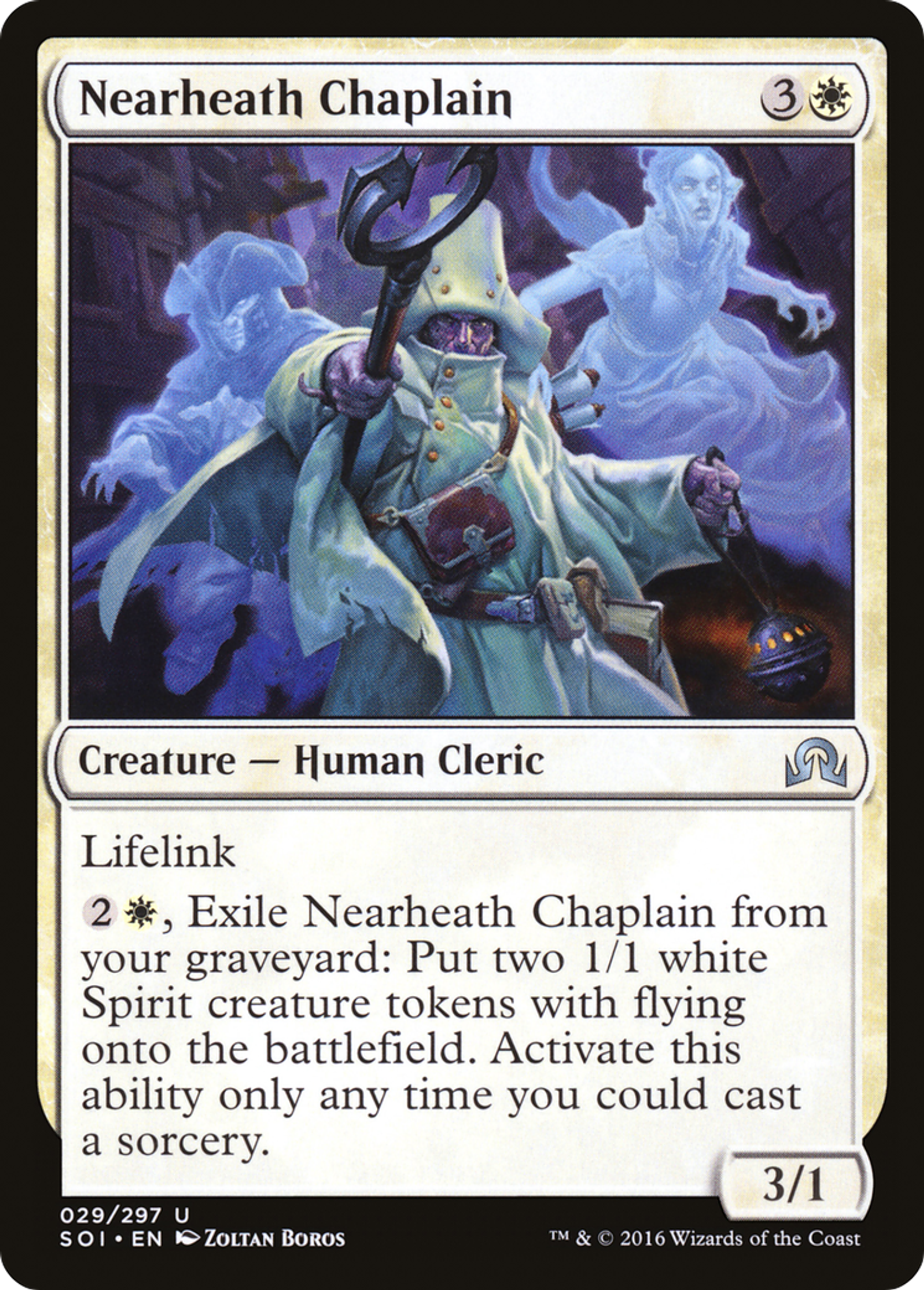 Nearheath Chaplain — Shadows over Innistrad — Magic: The Gathering