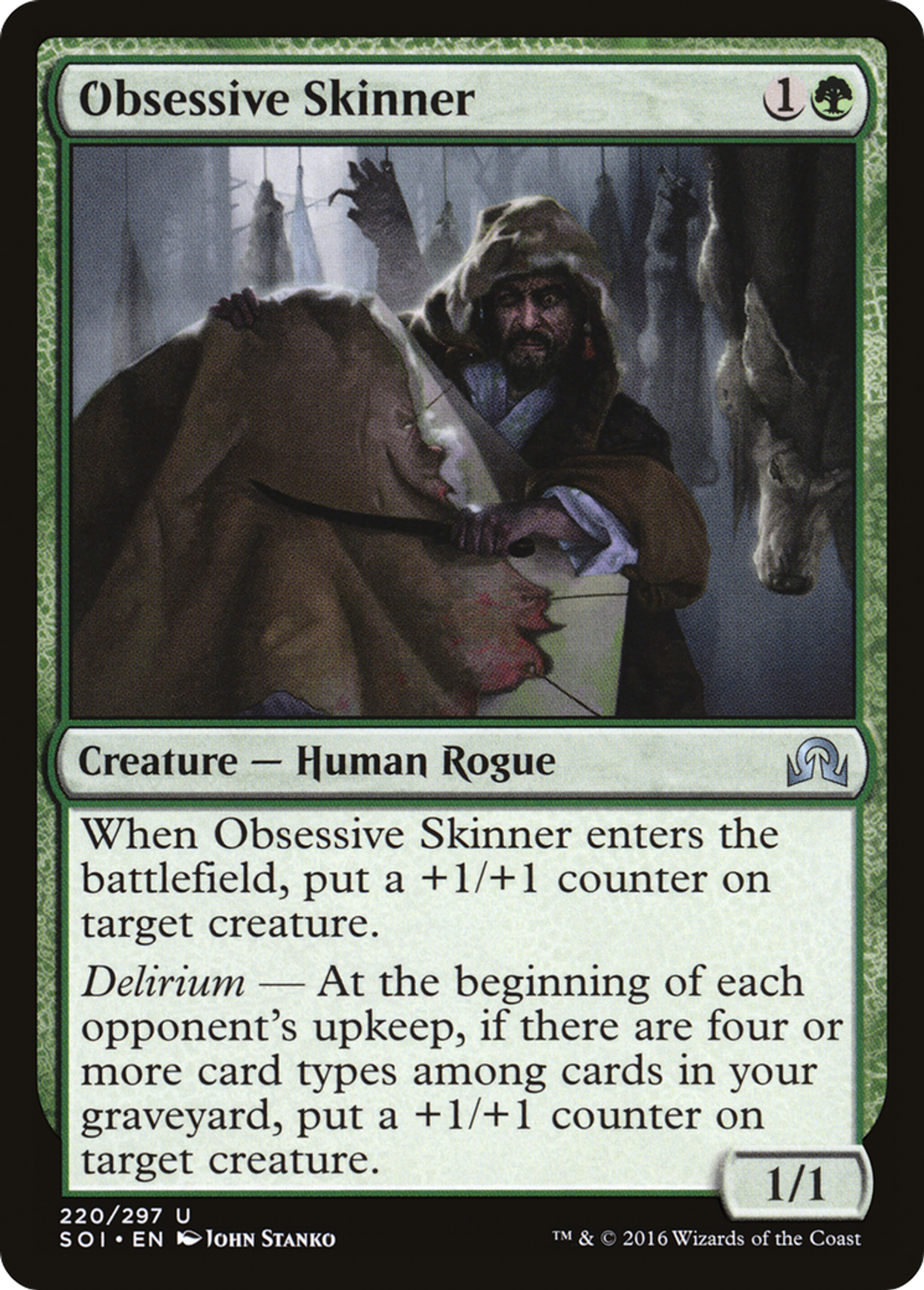 Obsessive Skinner — Shadows over Innistrad — Magic: The Gathering