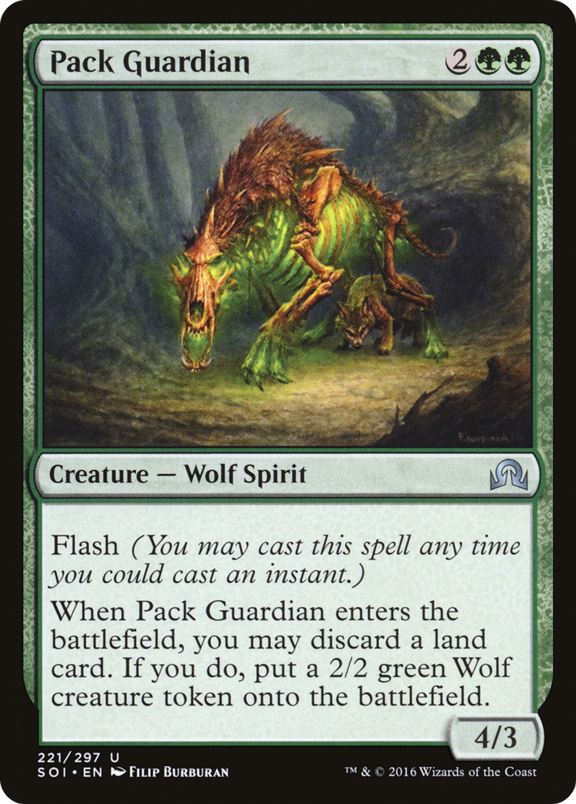 Pack Guardian — Shadows over Innistrad — Magic: The Gathering