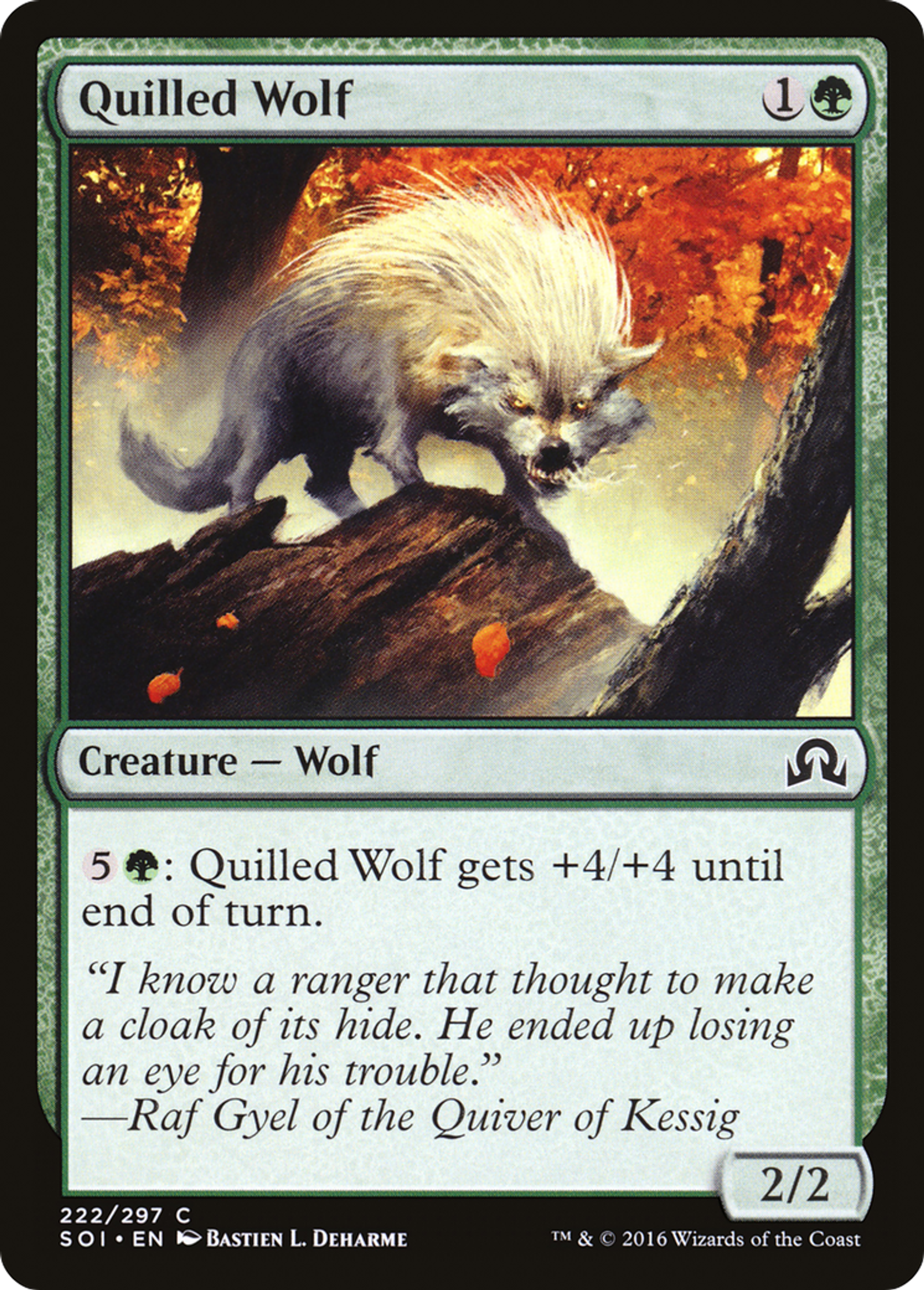 Quilled Wolf — Shadows over Innistrad — Magic: The Gathering