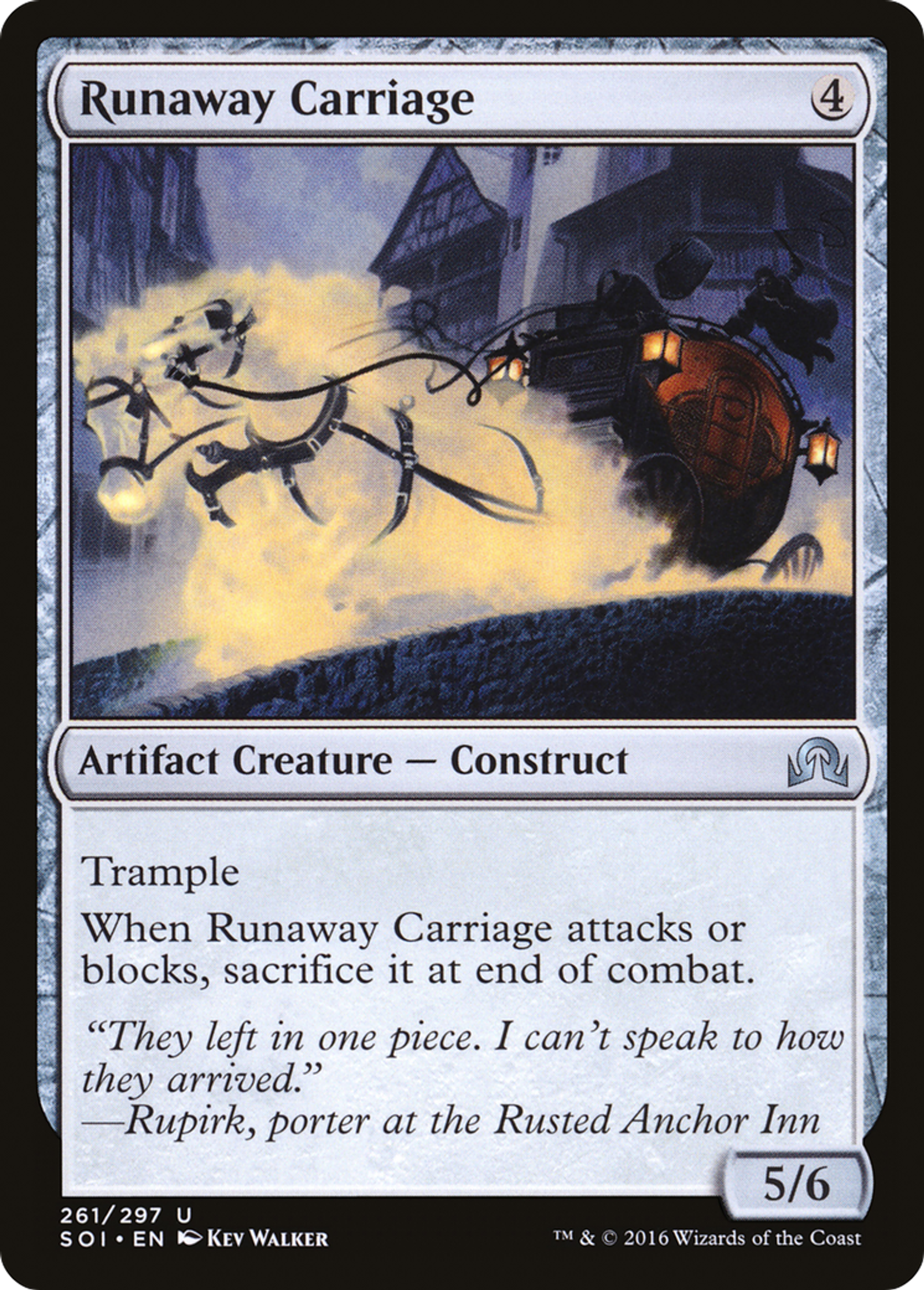 Runaway Carriage — Shadows over Innistrad — Magic: The Gathering