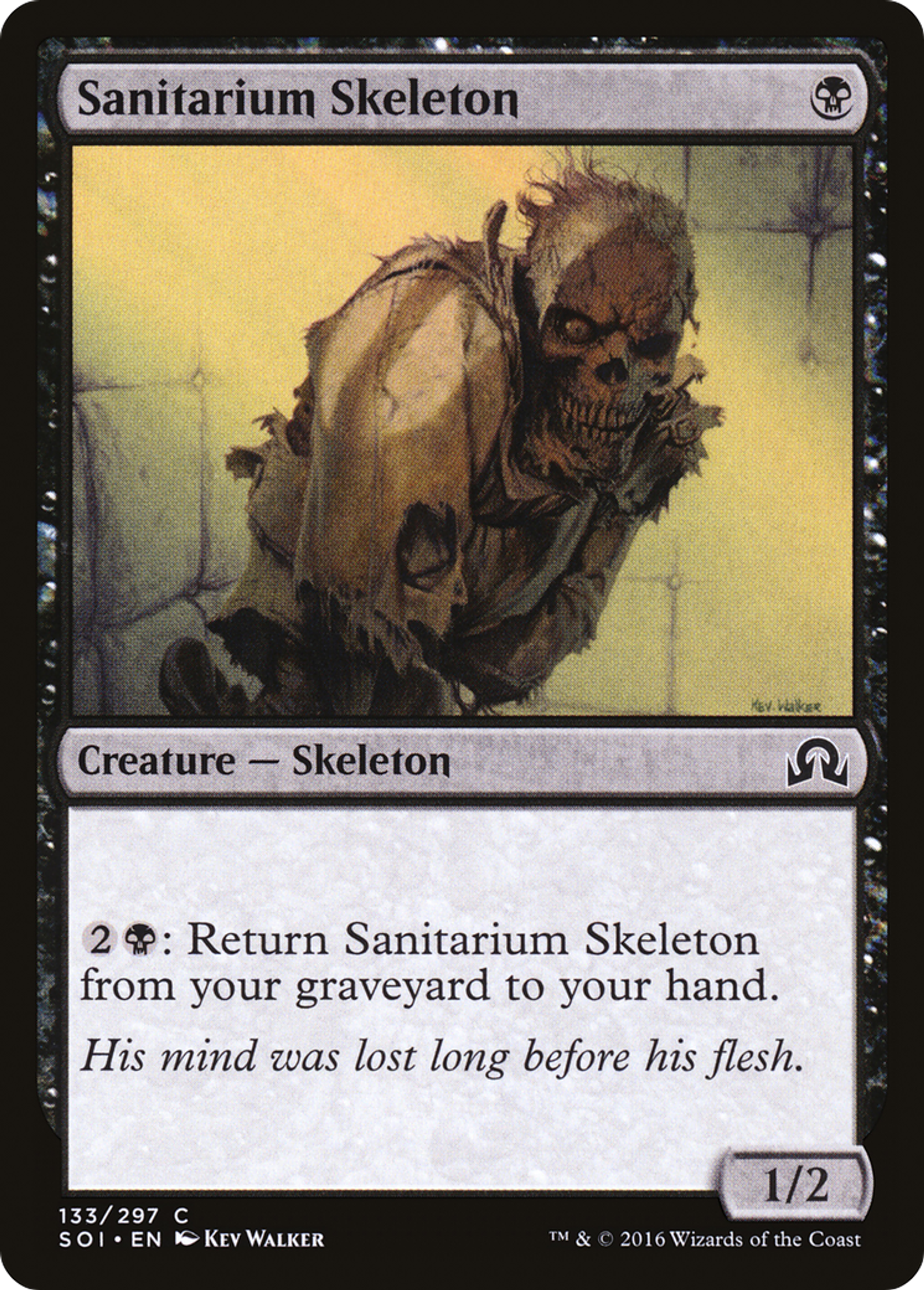 Squelette interné — Shadows over Innistrad — Magic: The Gathering
