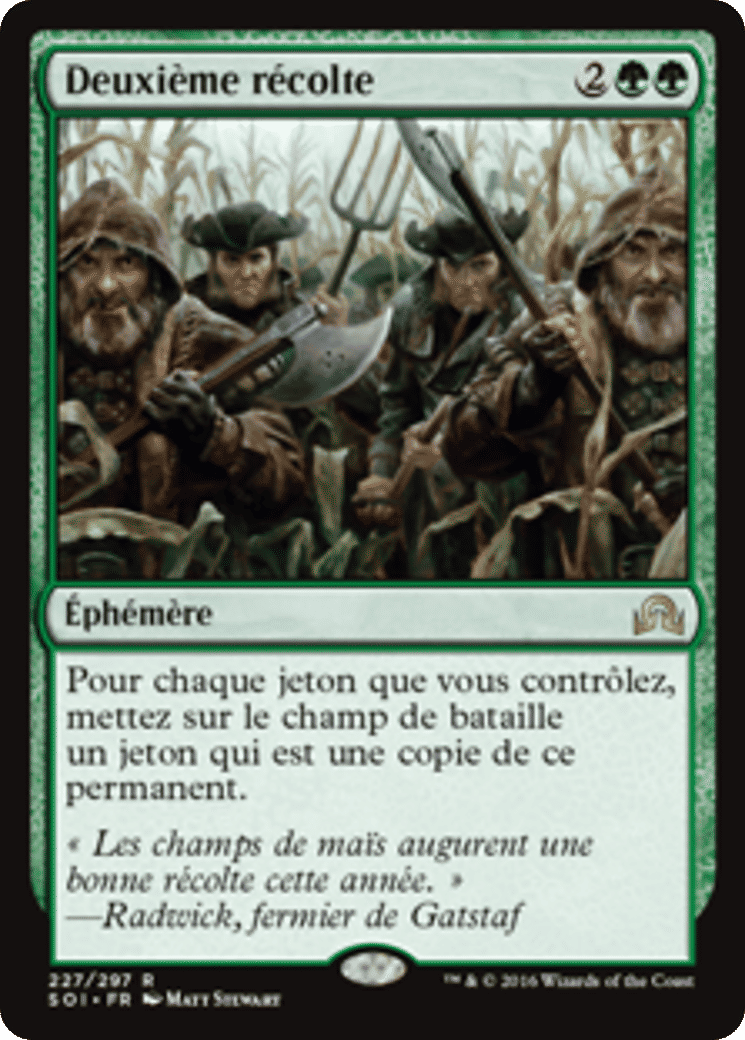 Deuxième récolte — Shadows over Innistrad — Magic: The Gathering