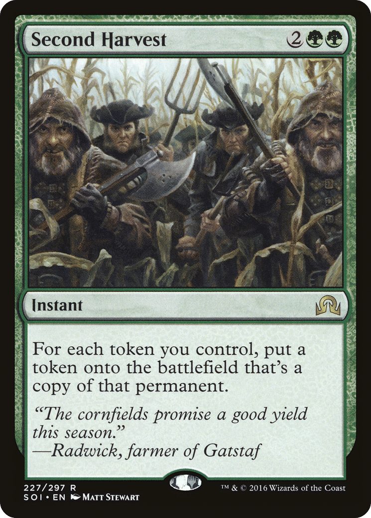 Second Harvest — Shadows over Innistrad — Magic: The Gathering