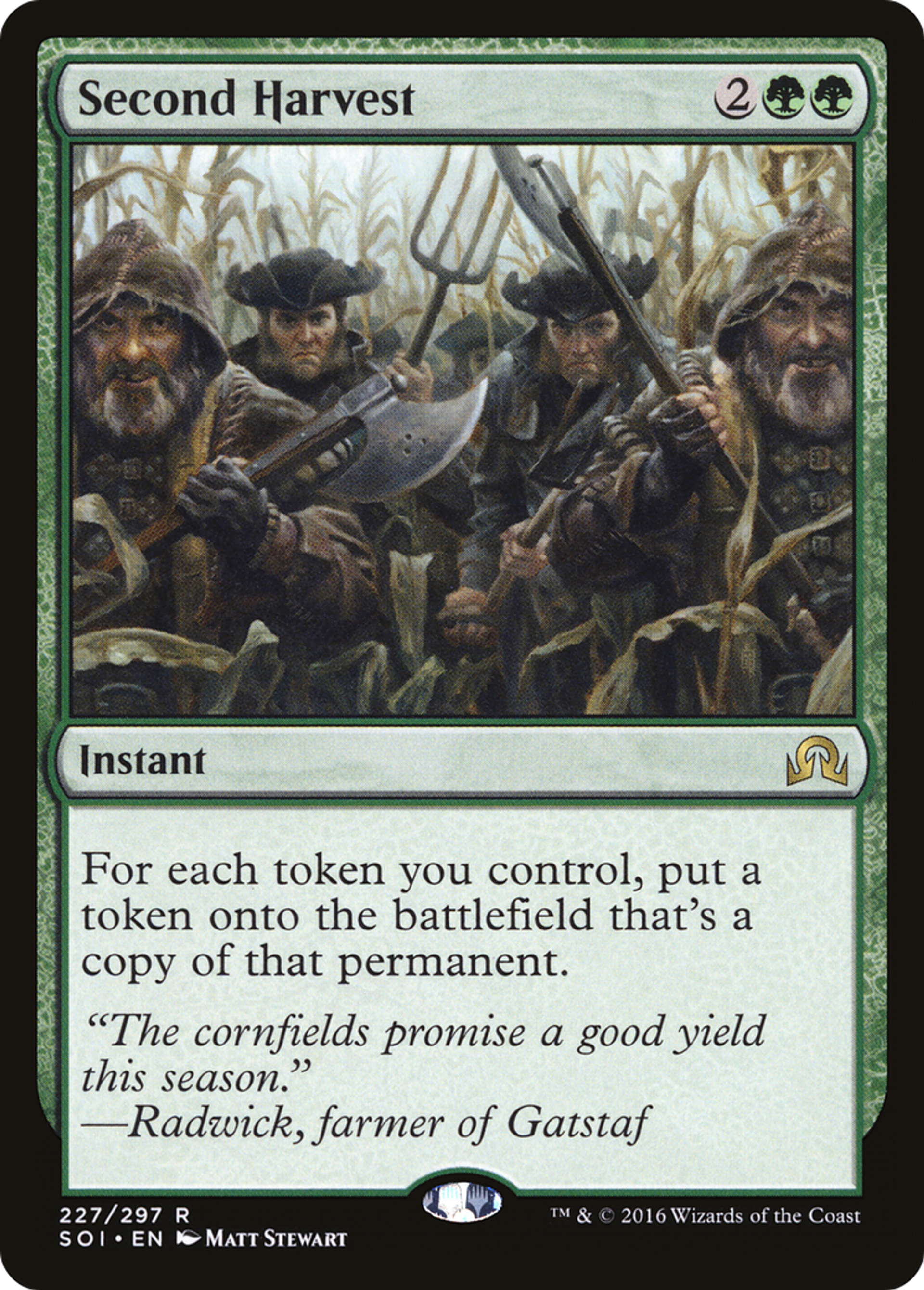 Second Harvest — Shadows over Innistrad — Magic: The Gathering