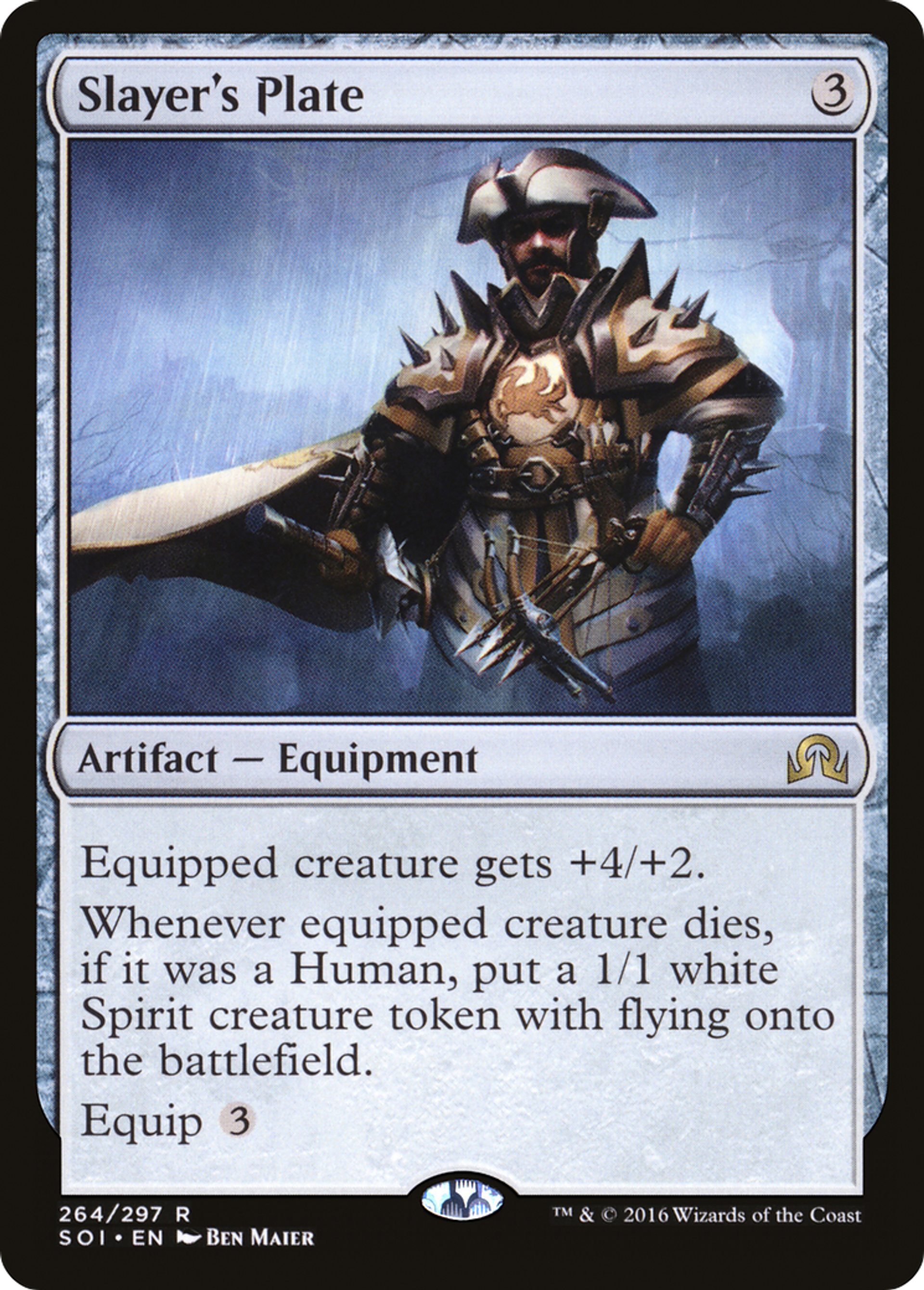 Slayer's Plate — Shadows over Innistrad — Magic: The Gathering