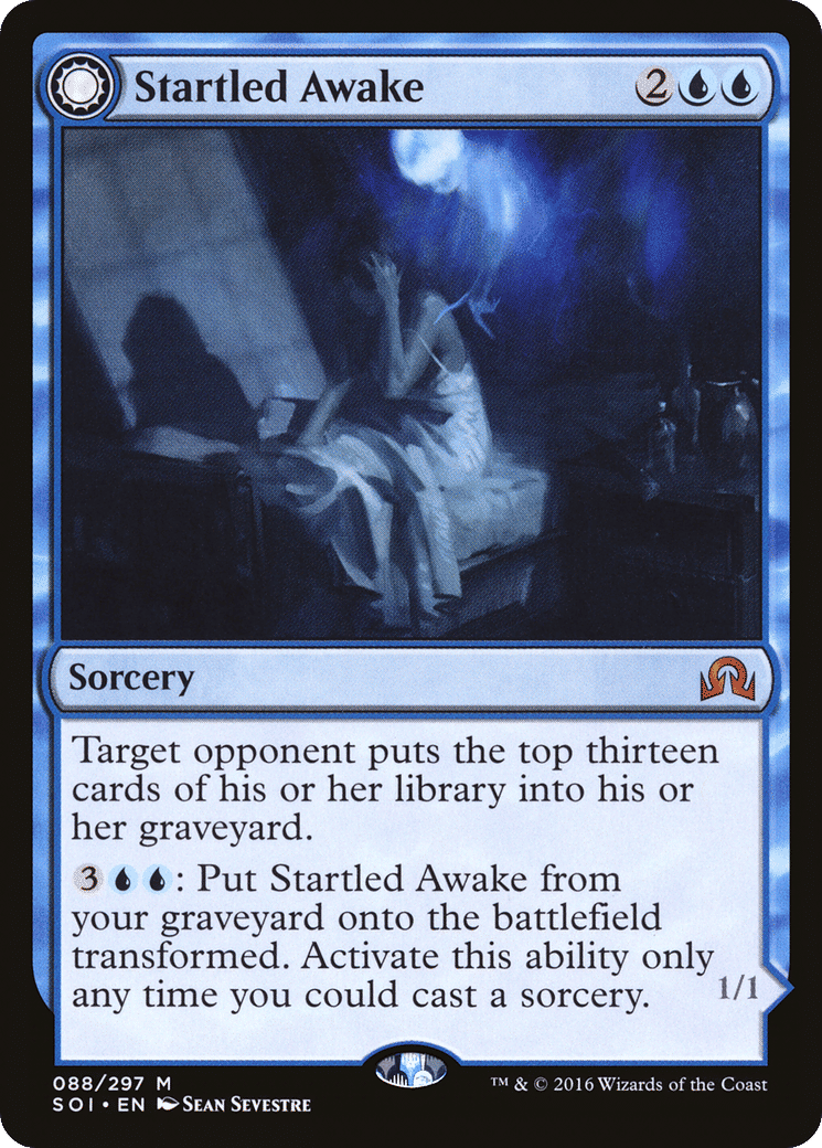 Startled Awake // Persistent Nightmare — Shadows over Innistrad — Magic: The Gathering