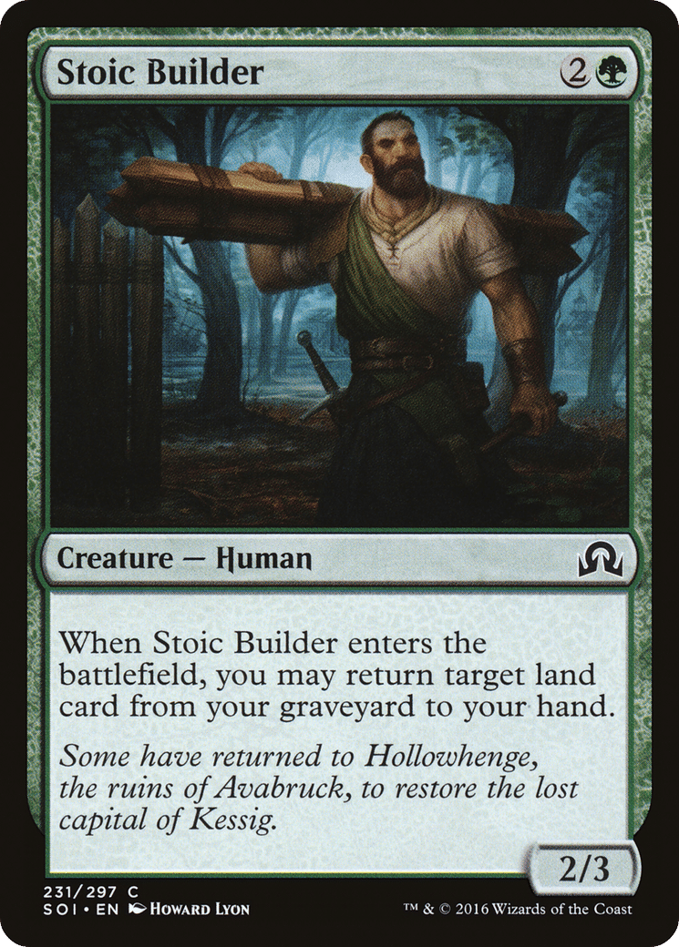 Stoic Builder — Shadows over Innistrad — Magic: The Gathering
