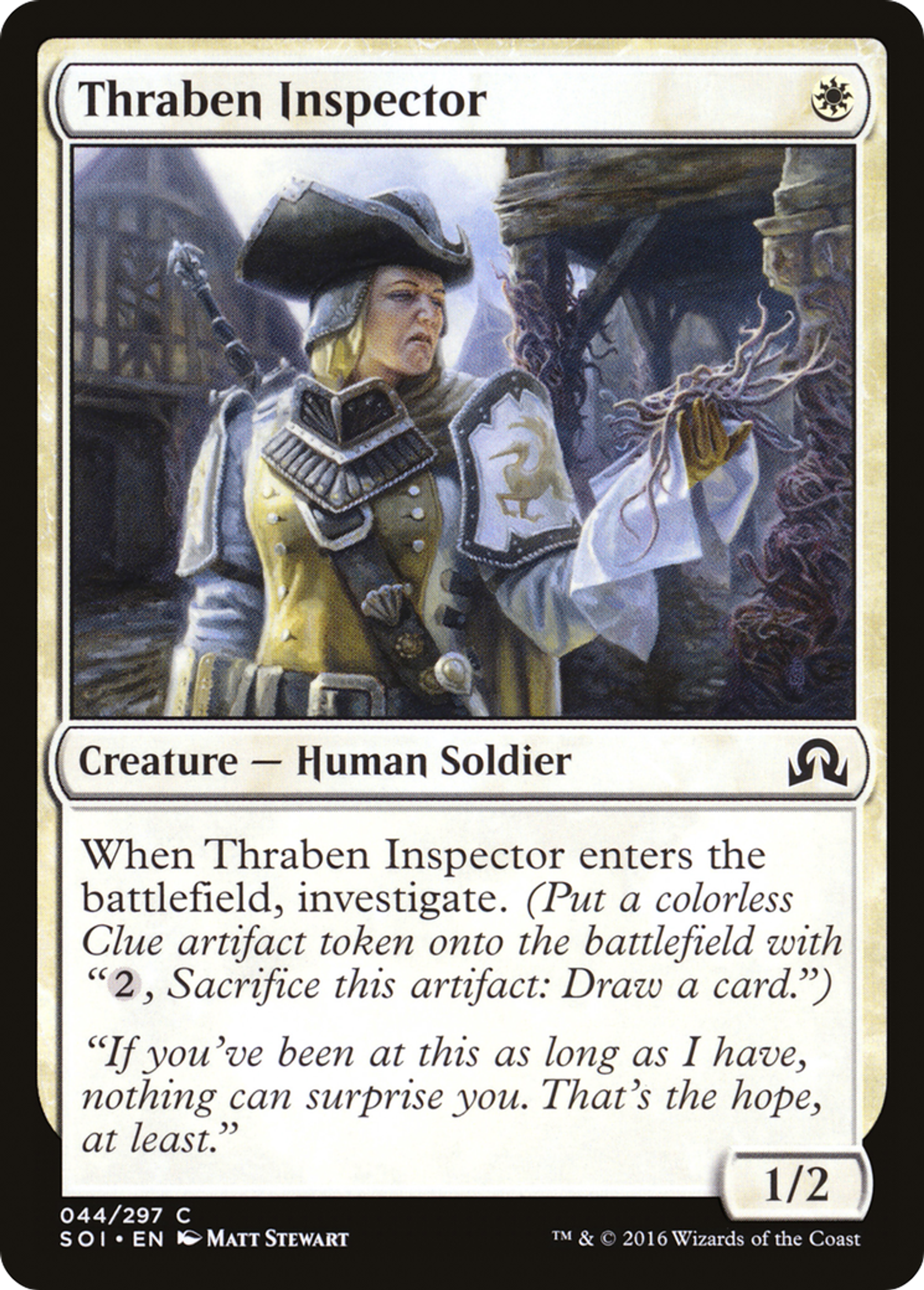 Thraben Inspector — Shadows over Innistrad — Magic: The Gathering