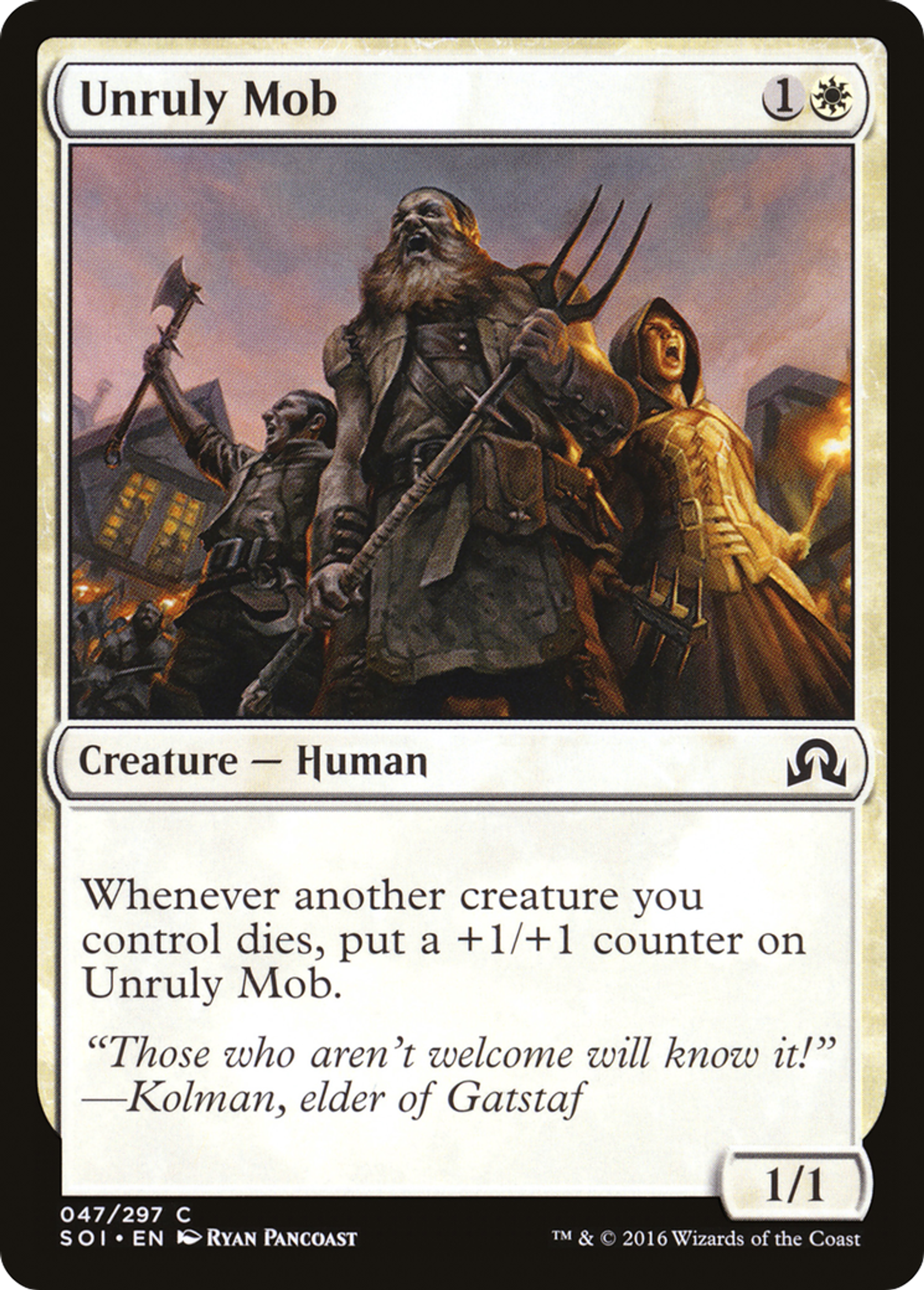 Foule indocile — Shadows over Innistrad — Magic: The Gathering