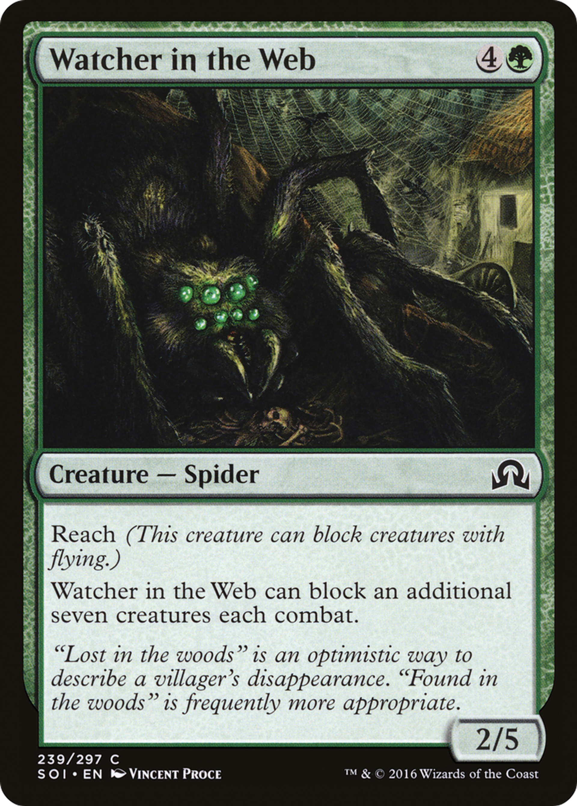Watcher in the Web — Shadows over Innistrad — Magic: The Gathering