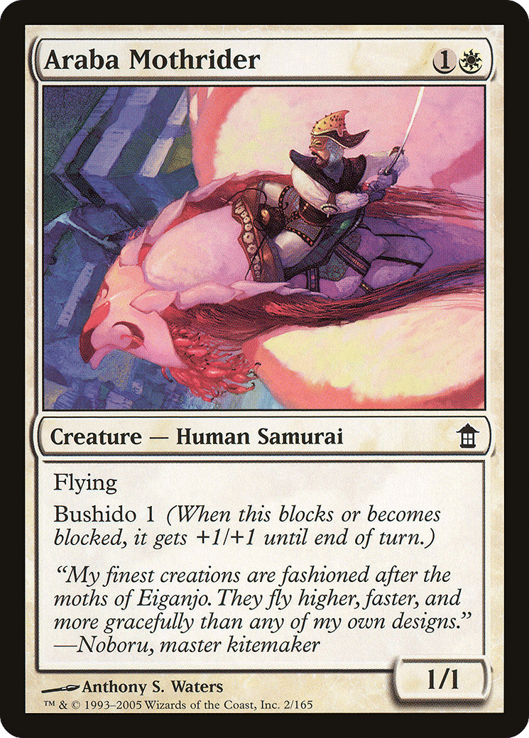 Araba Mothrider — Saviors of Kamigawa — Magic: The Gathering