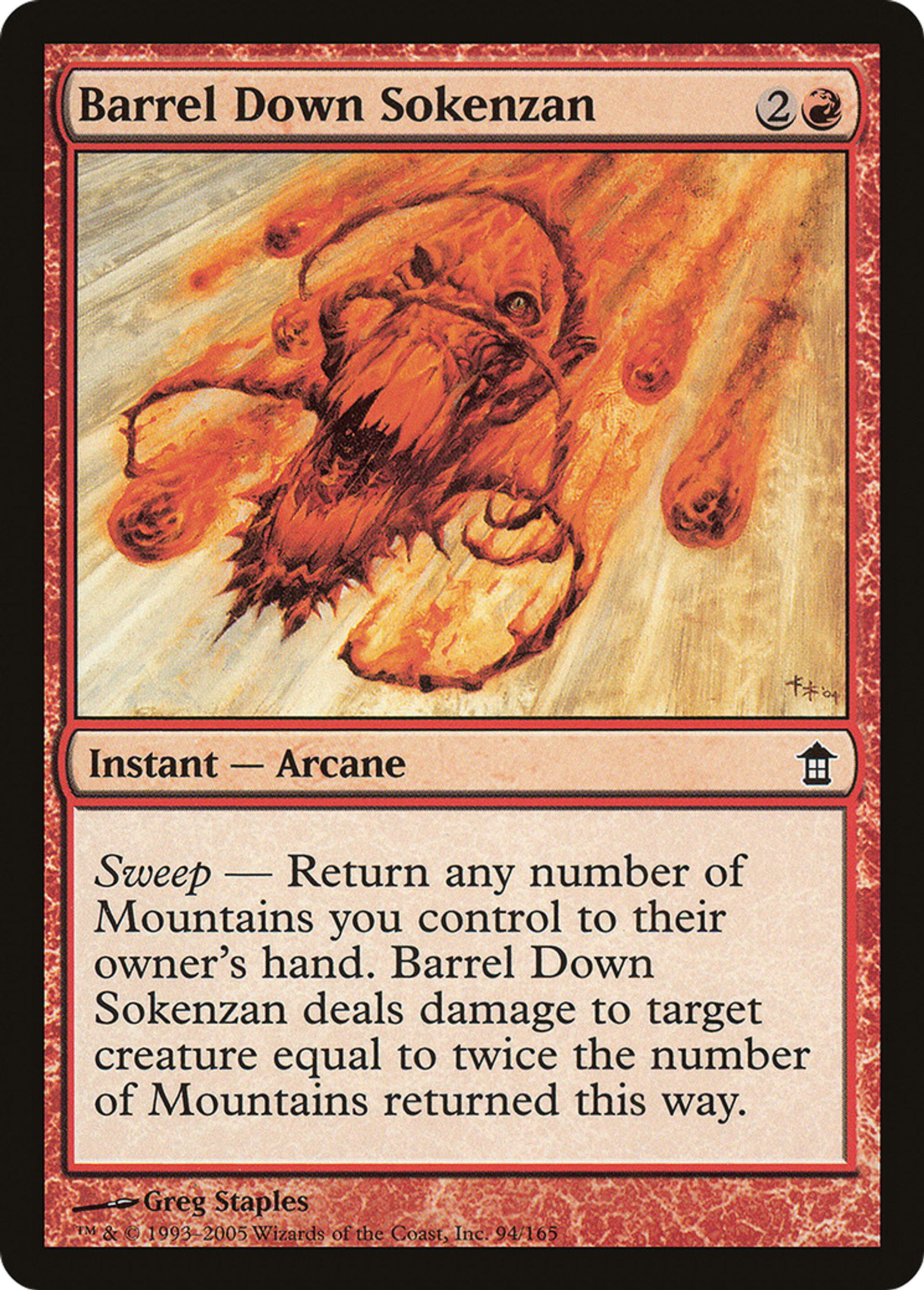 Descente du Sokenzan — Saviors of Kamigawa — Magic: The Gathering