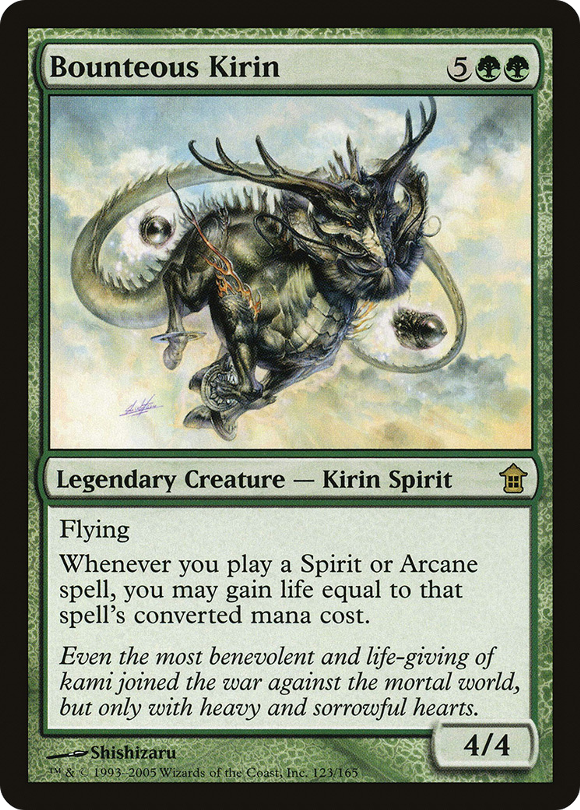 Kirin de générosité — Saviors of Kamigawa — Magic: The Gathering