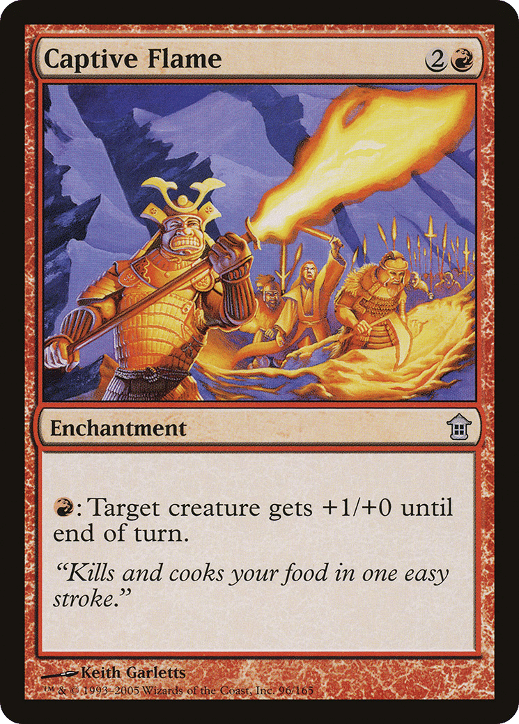 Captive Flame — Saviors of Kamigawa — Magic: The Gathering