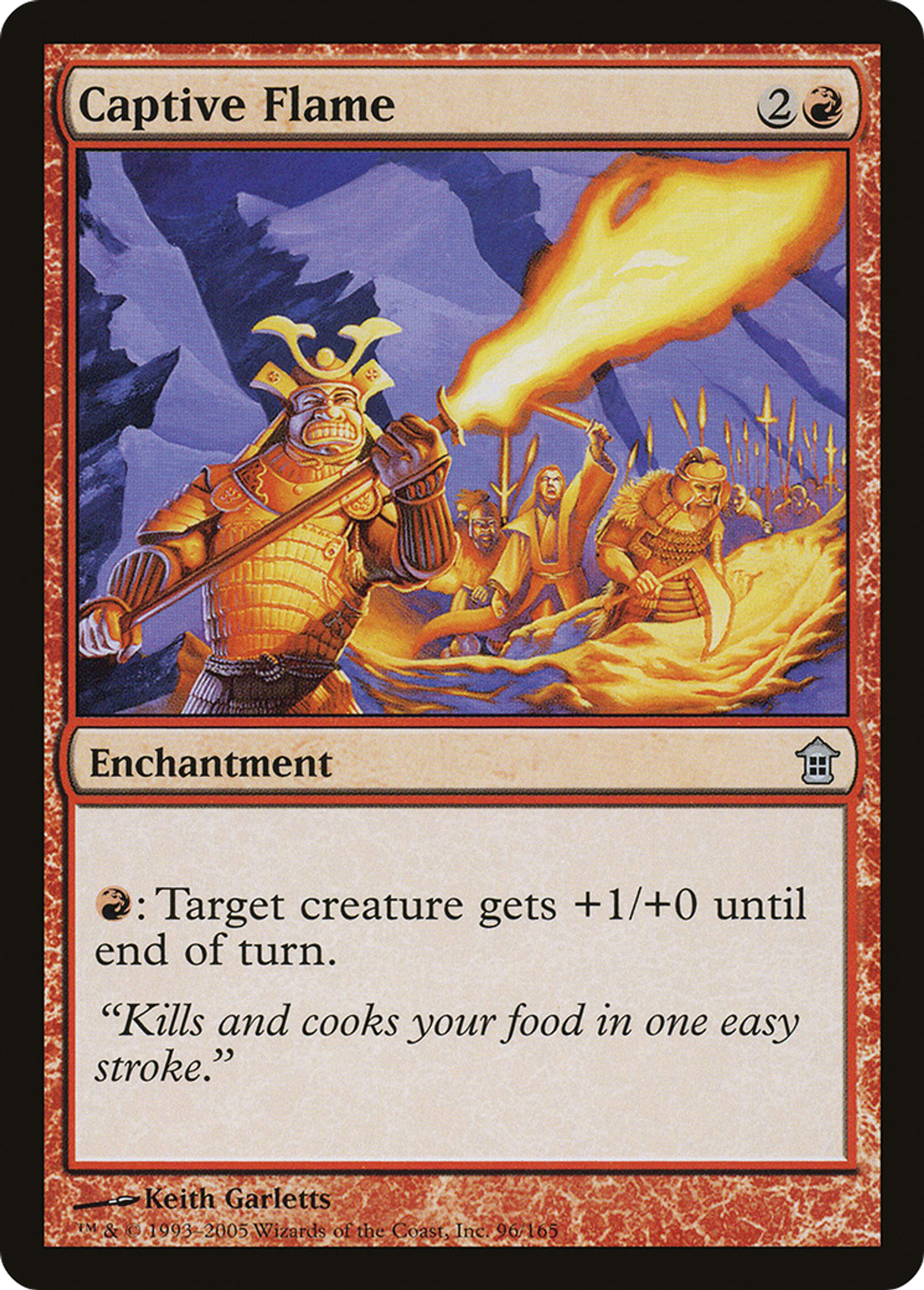 Flamme captive — Saviors of Kamigawa — Magic: The Gathering