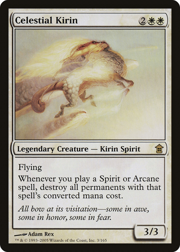 Celestial Kirin — Saviors of Kamigawa — Magic: The Gathering