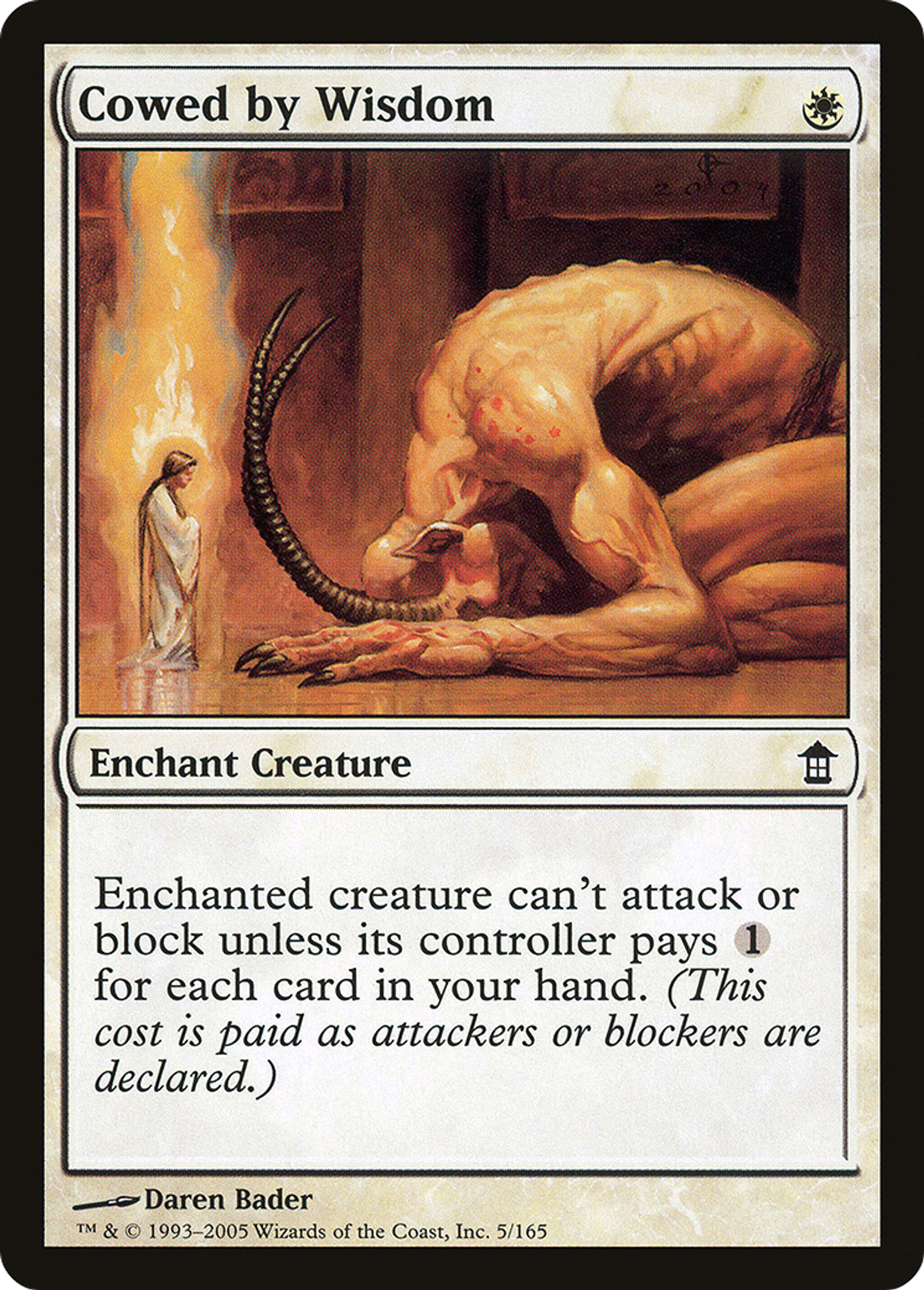 Intimidé par la sagesse — Saviors of Kamigawa — Magic: The Gathering