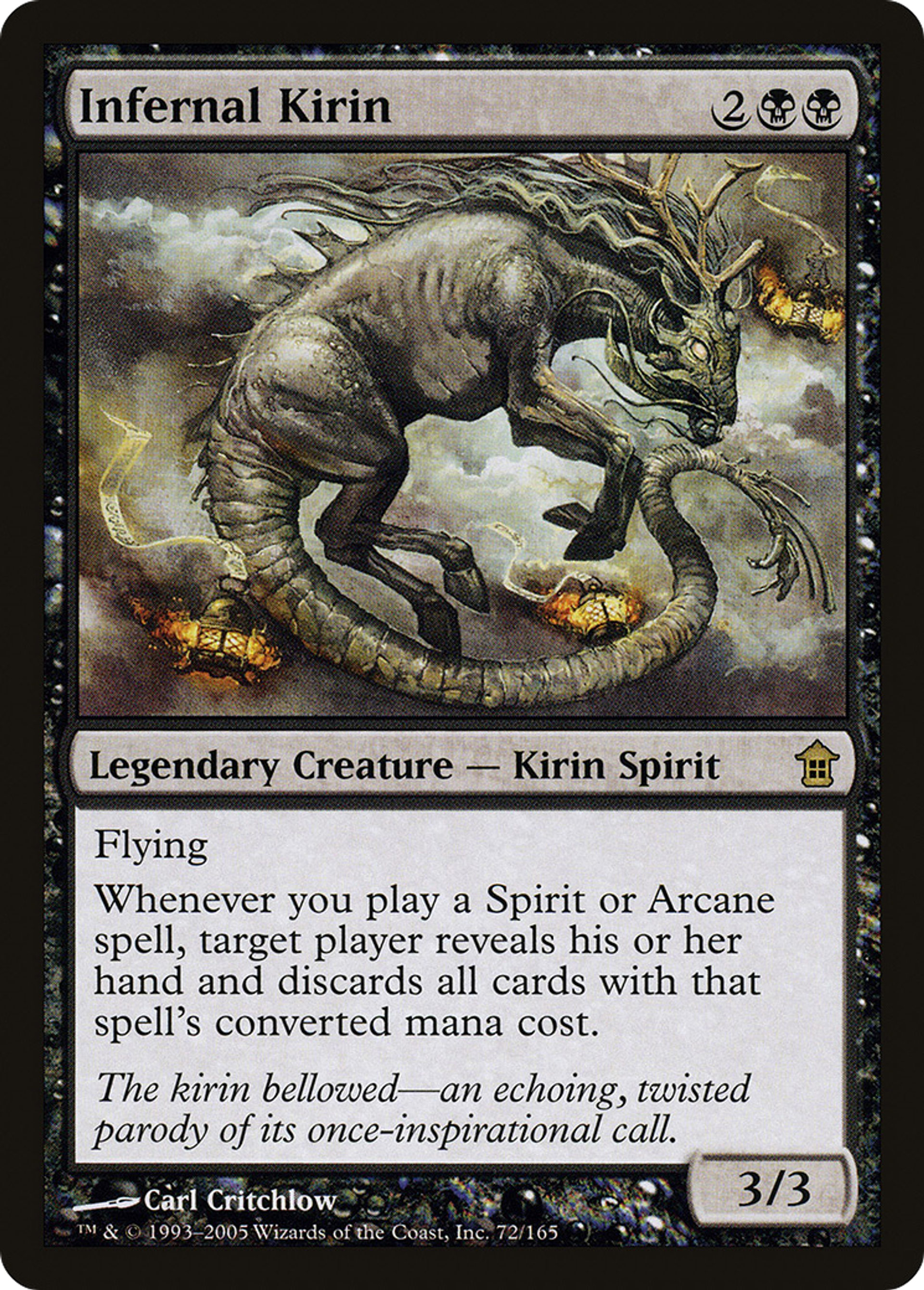 Kirin infernal — Saviors of Kamigawa — Magic: The Gathering