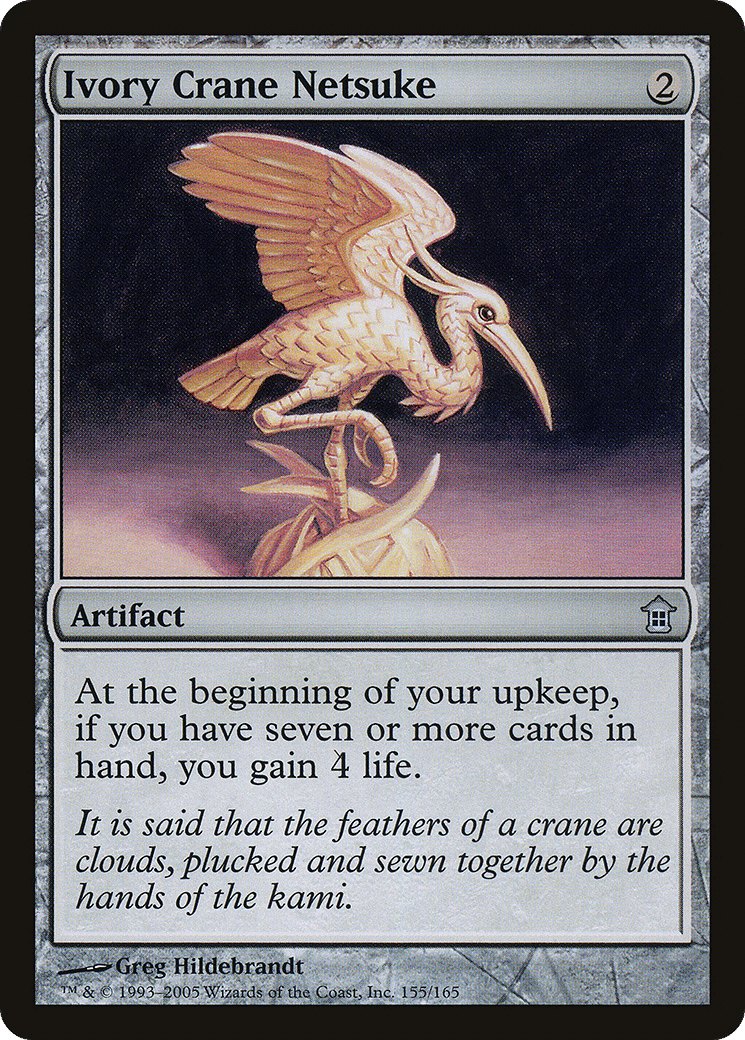 Ivory Crane Netsuke — Saviors of Kamigawa — Magic: The Gathering