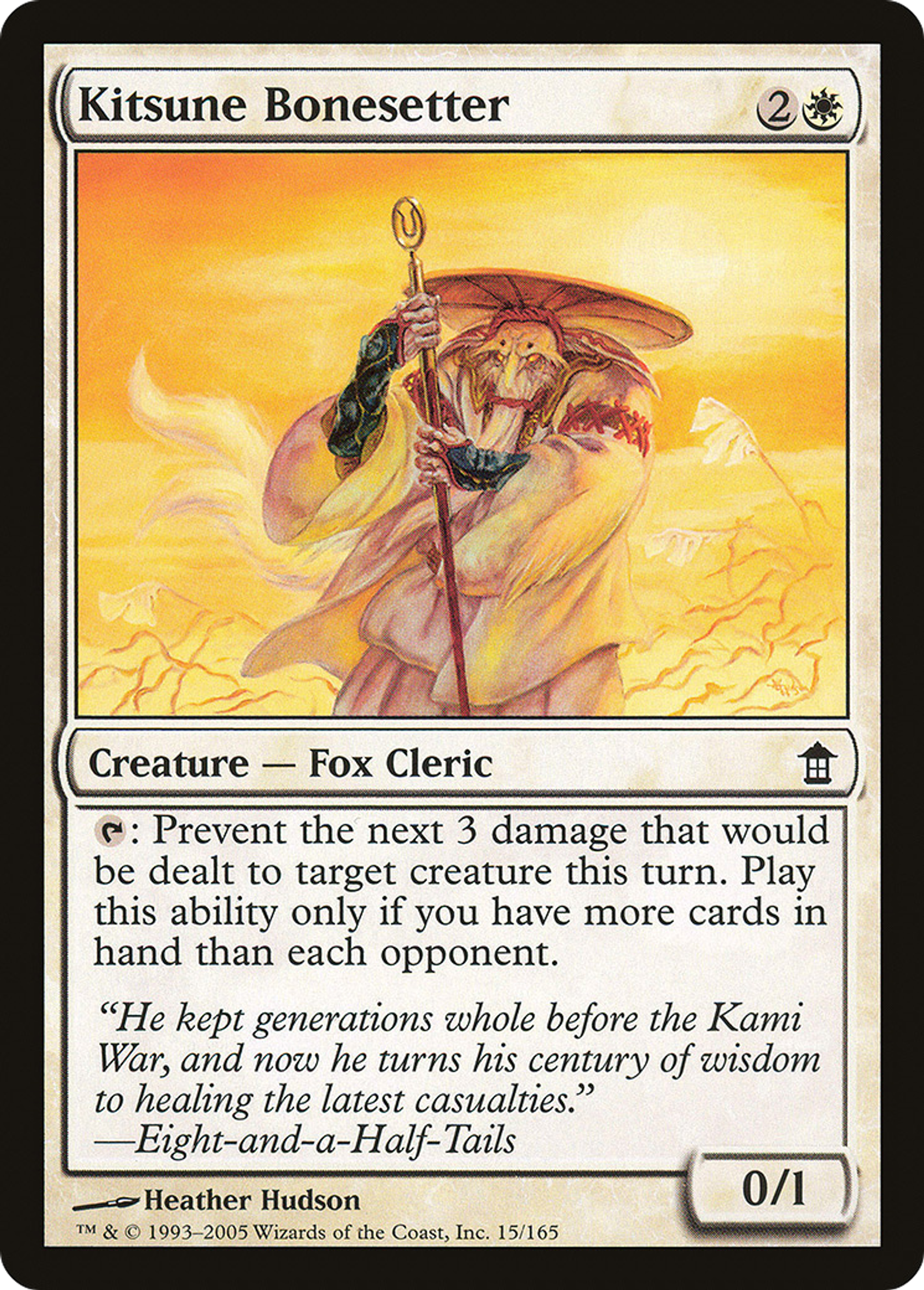 Rebouteux kitsune — Saviors of Kamigawa — Magic: The Gathering