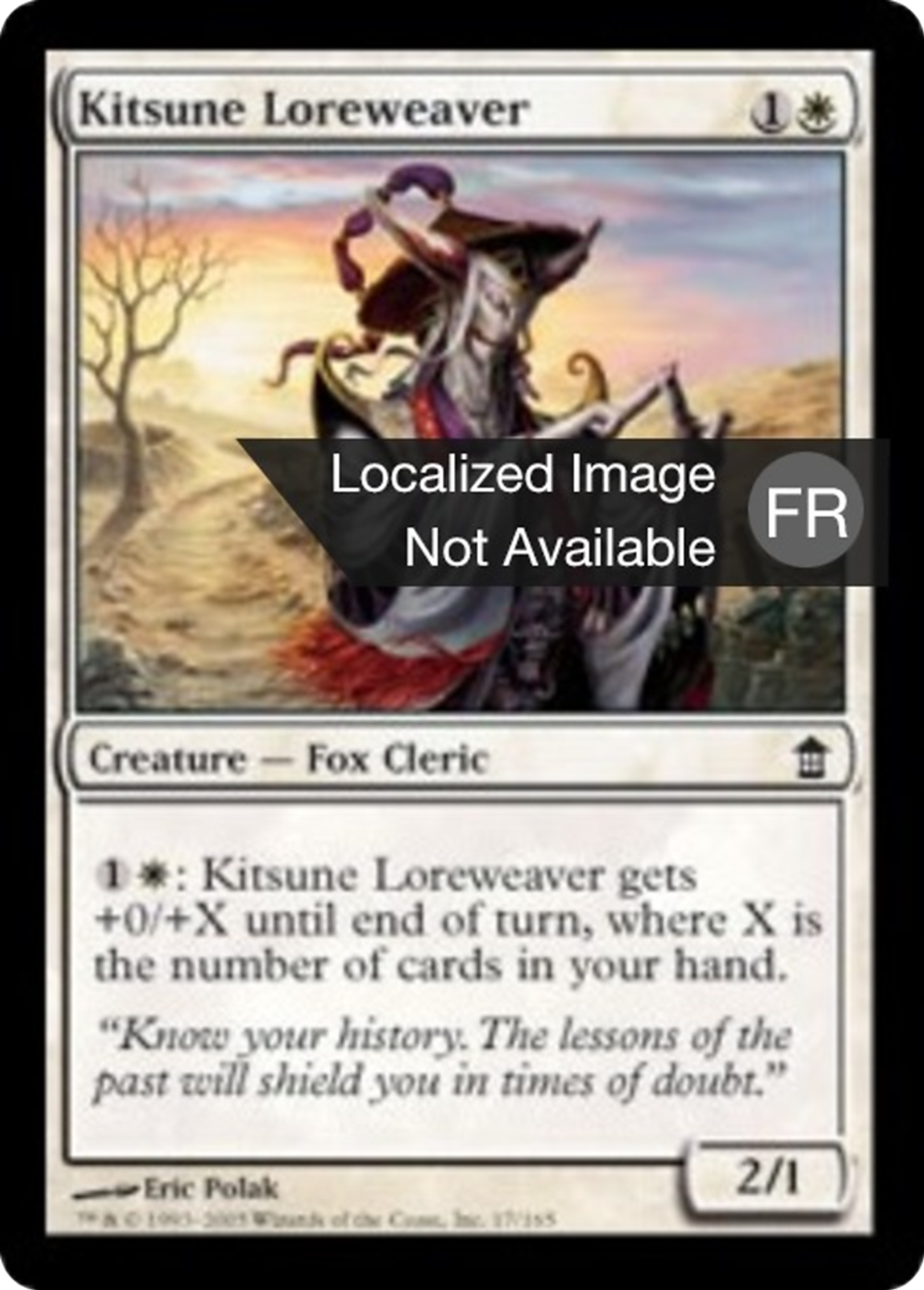 Tisseur de légendes kitsune — Saviors of Kamigawa — Magic: The Gathering