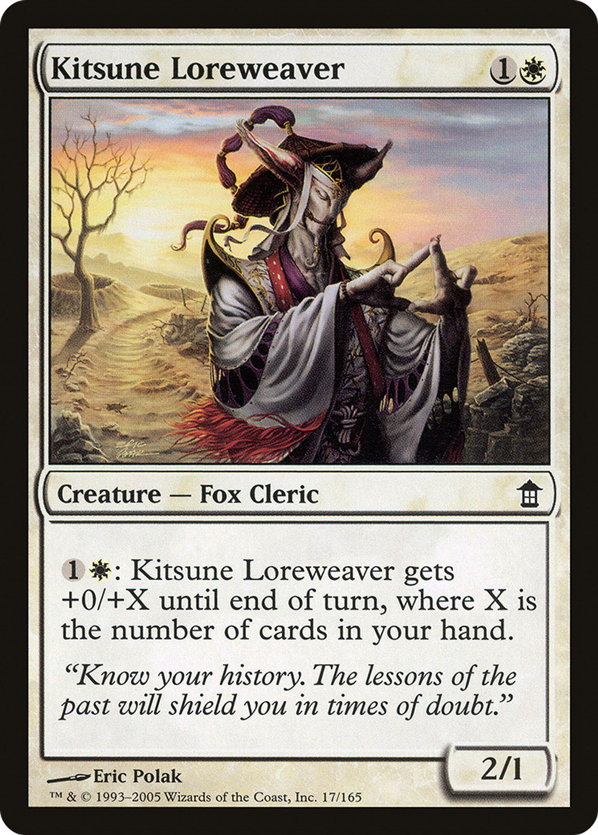 Tisseur de légendes kitsune — Saviors of Kamigawa — Magic: The Gathering